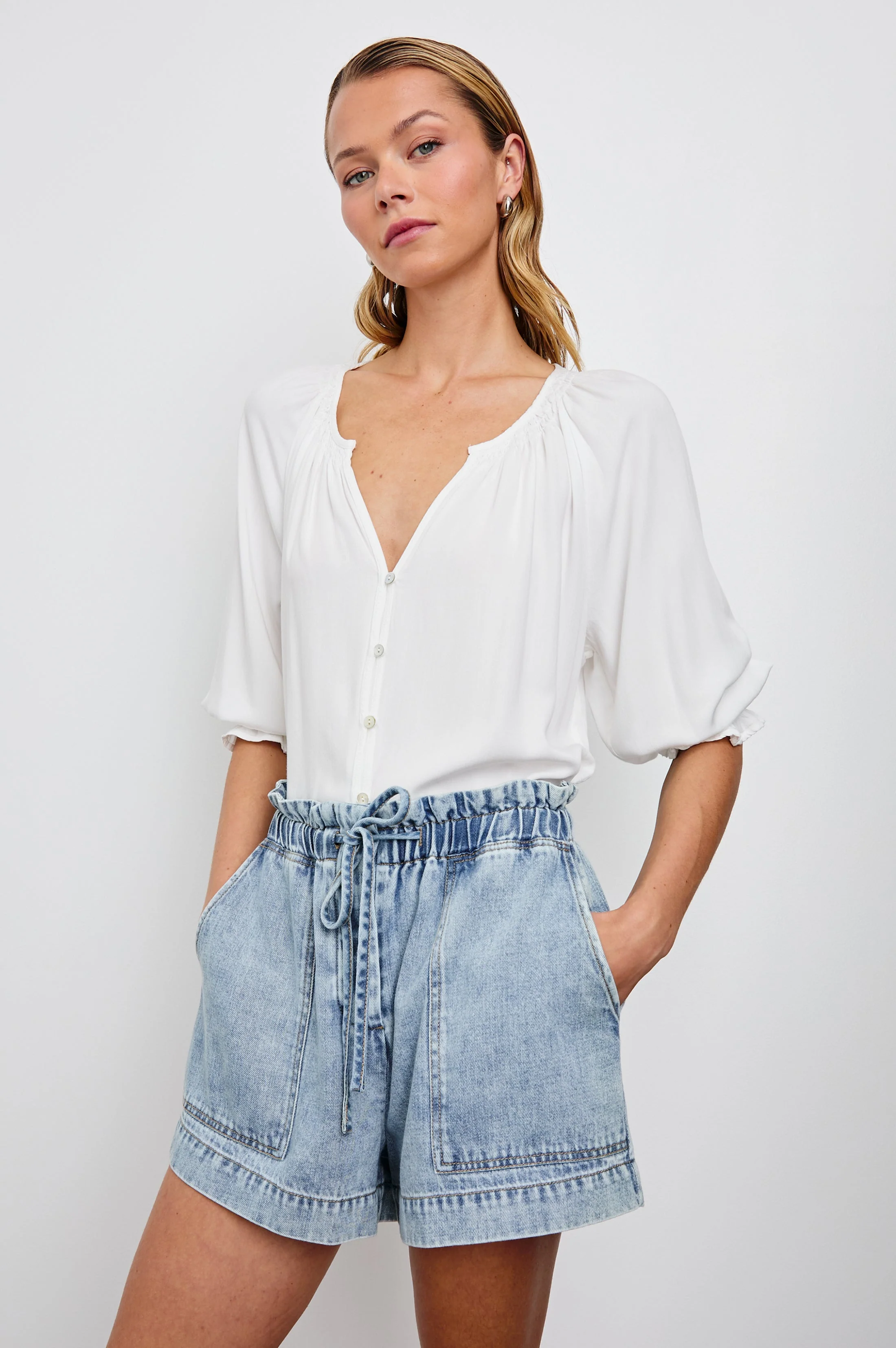 Mariah Shirt - Pearl