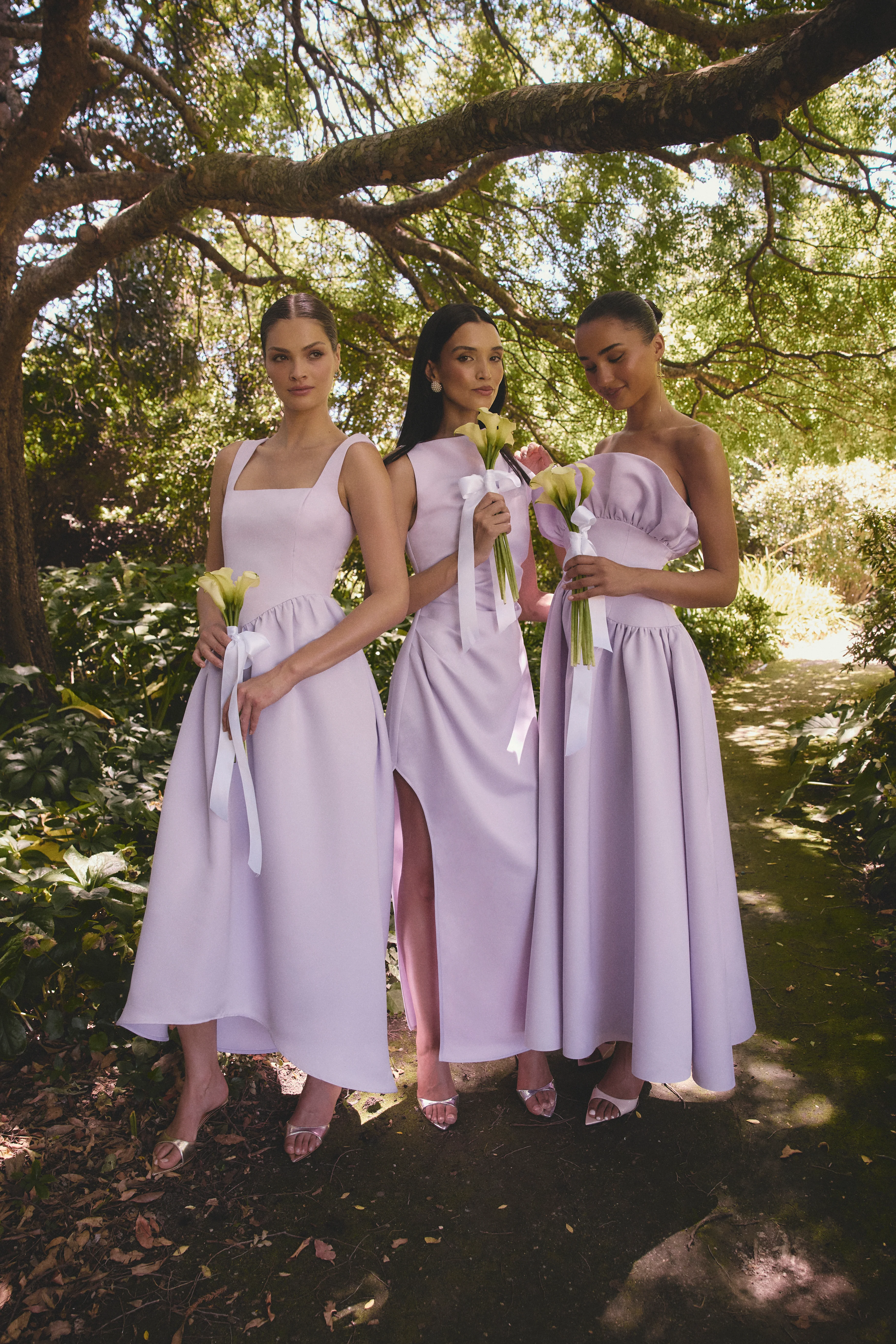 Ruelle A-Line Maxi Dress in Purple