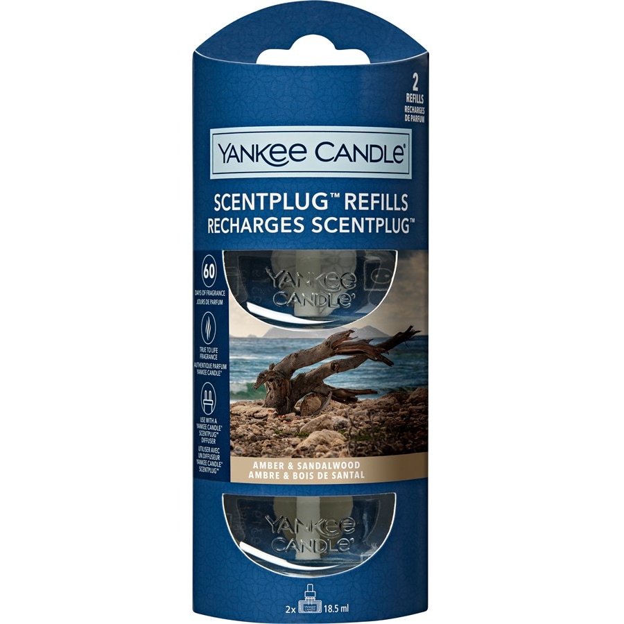 Yankee Candle Dyfuzor z wtyczką zapachową Scentplug Refill Bursztyn + drzewo sandałowe