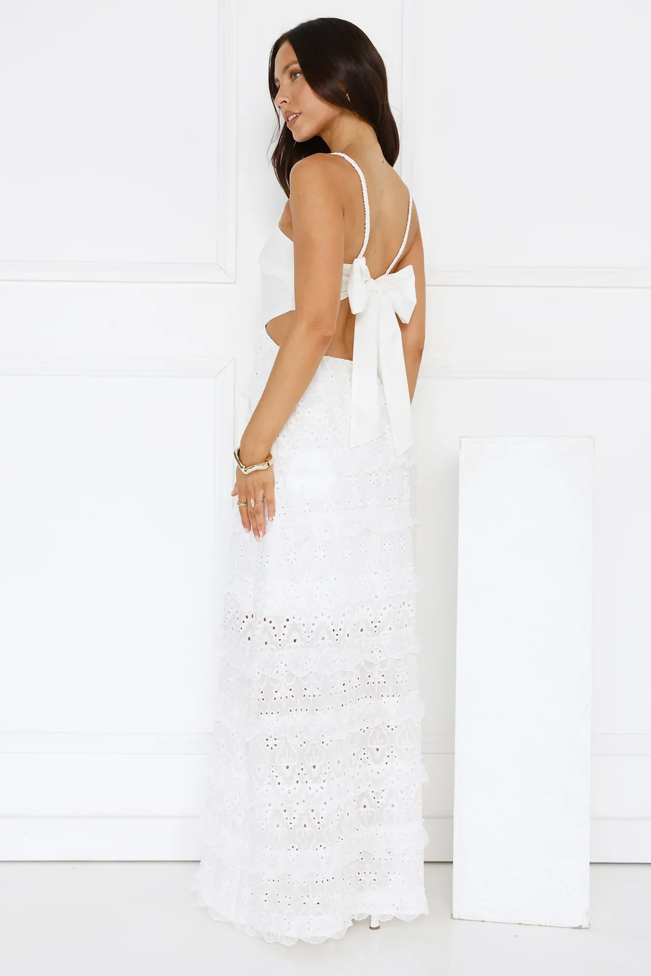 Chic Confidential Maxi Dress White