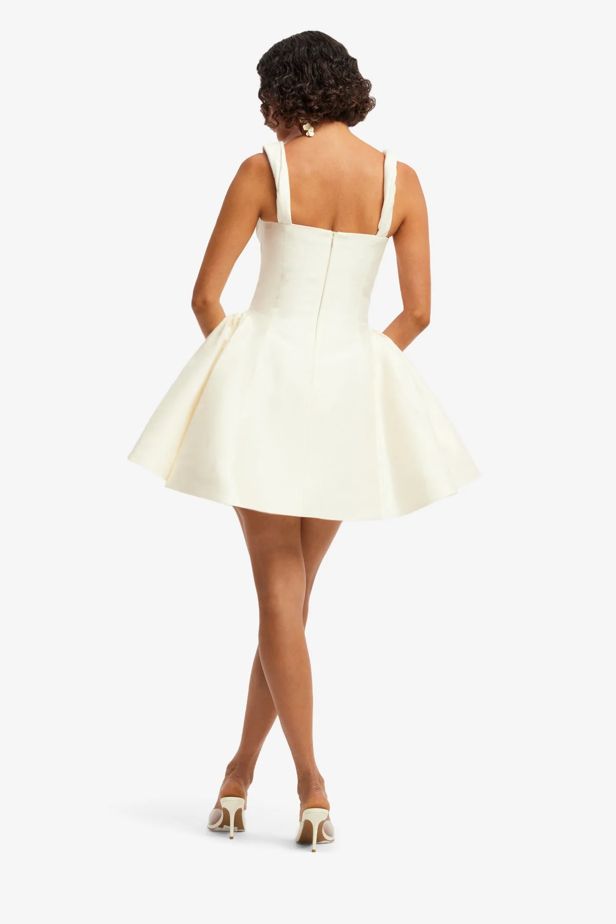 Ariel Embellished Wool Mini Dress - Wildflower