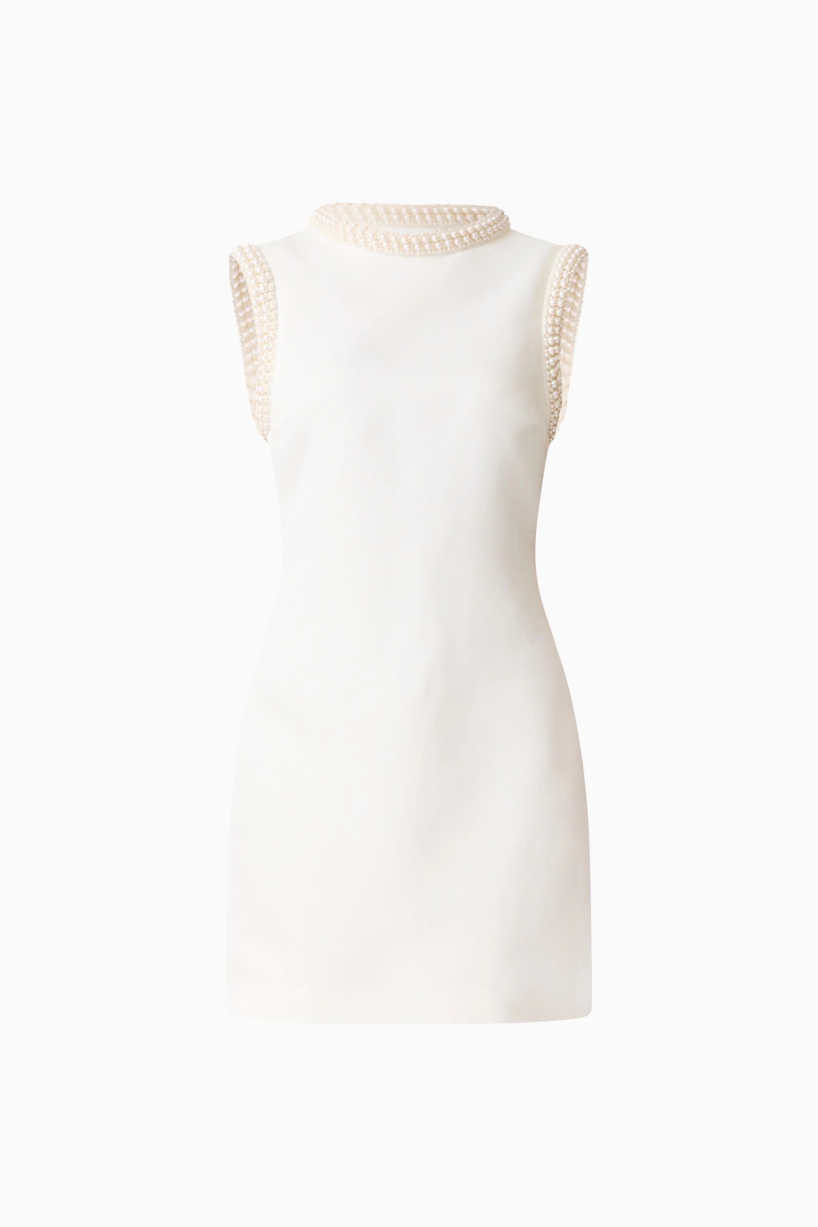 Sia Shift Mini Dress in White