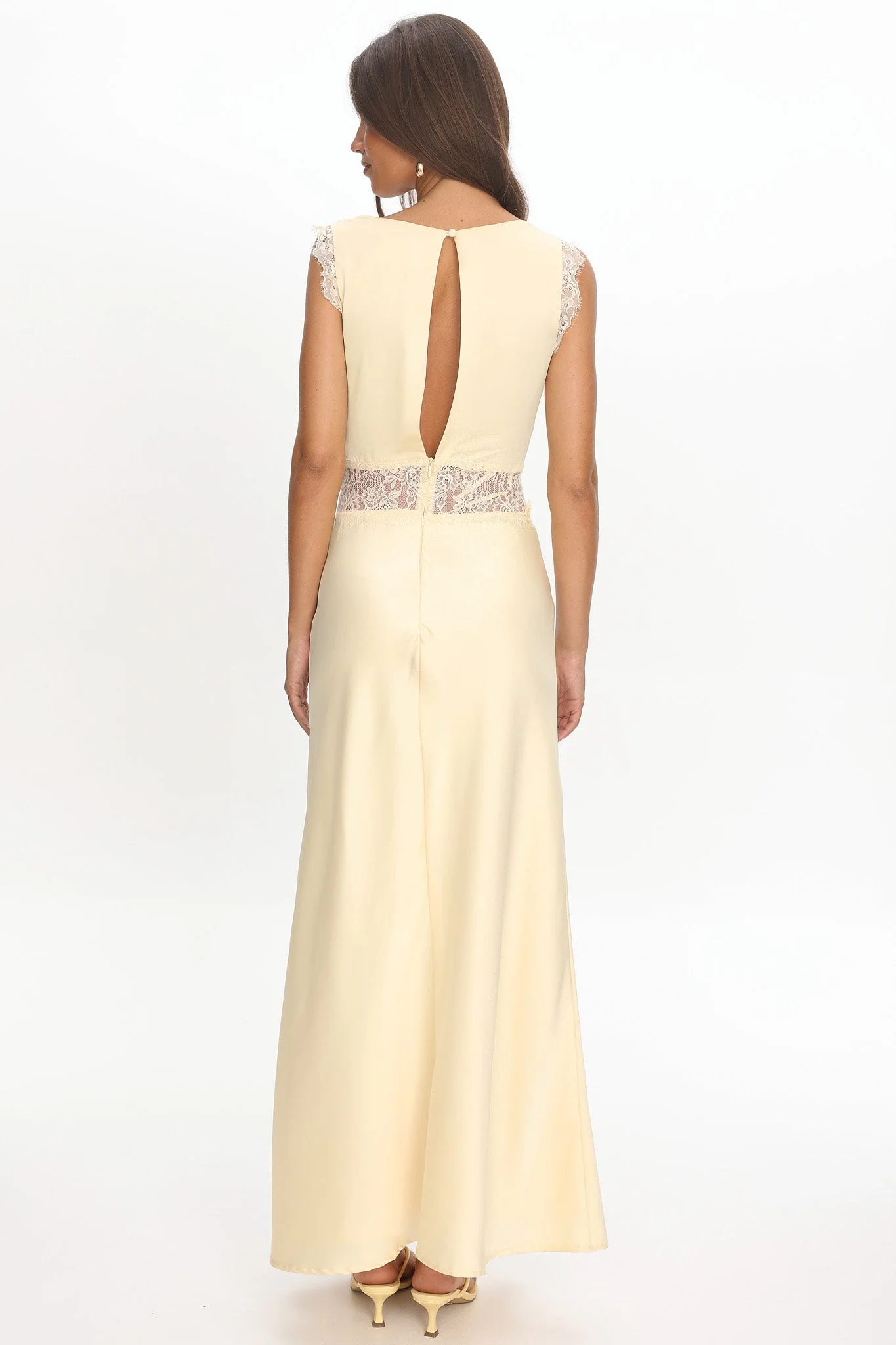 Alessa Lace Bodice Maxi Dress Butter