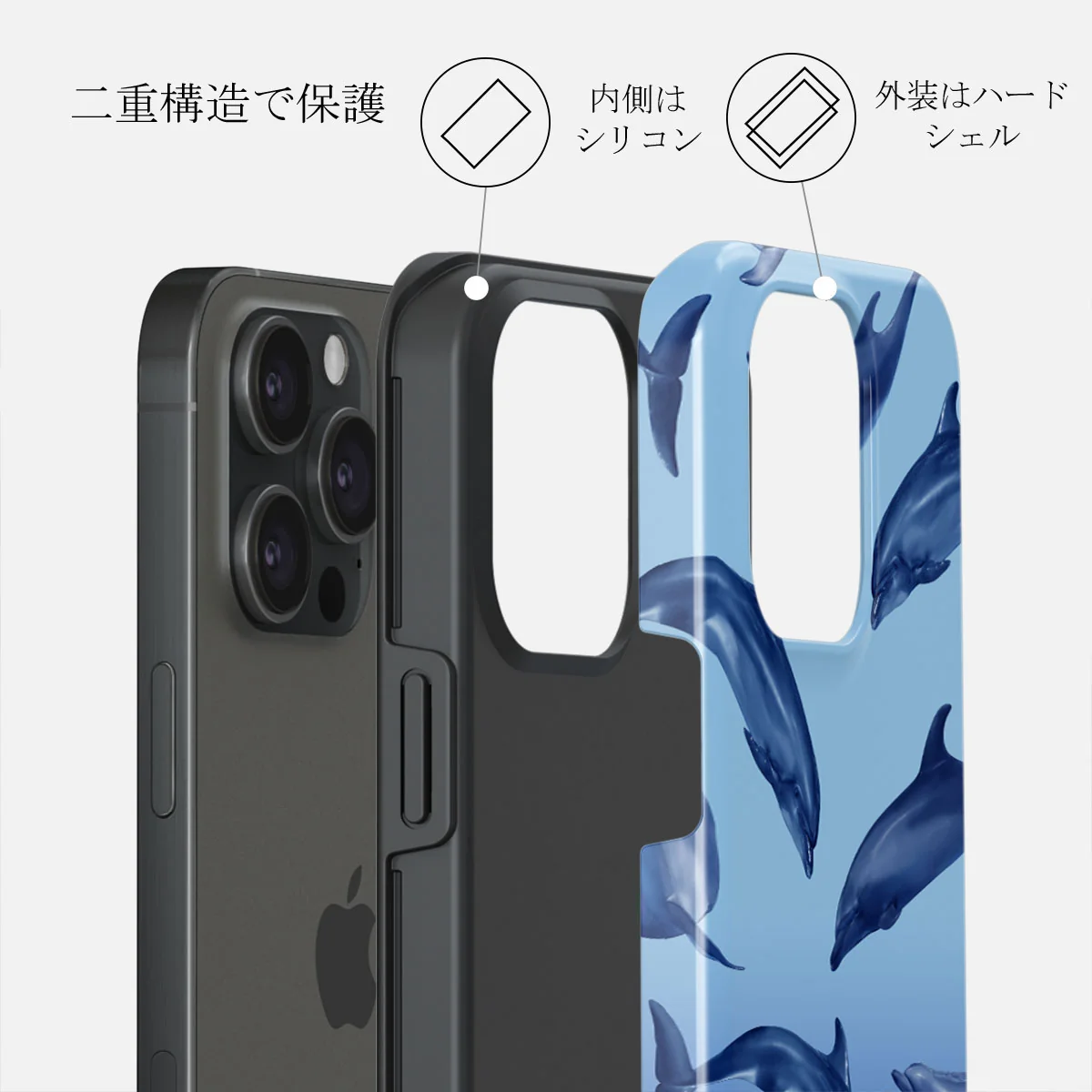Ocean Cowboy - iPhone 15 Pro ケース