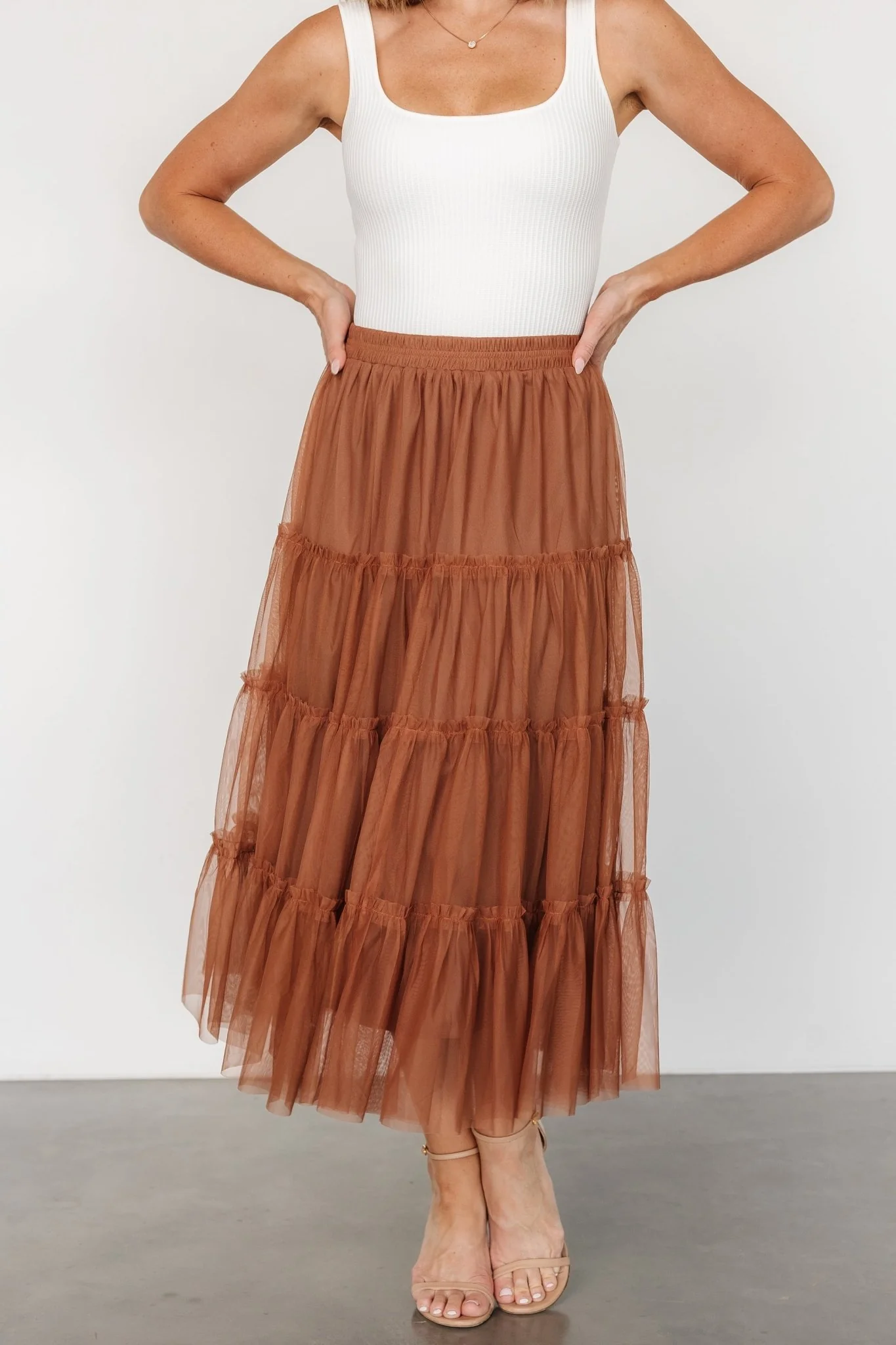 Galena Tulle Skirt | Copper