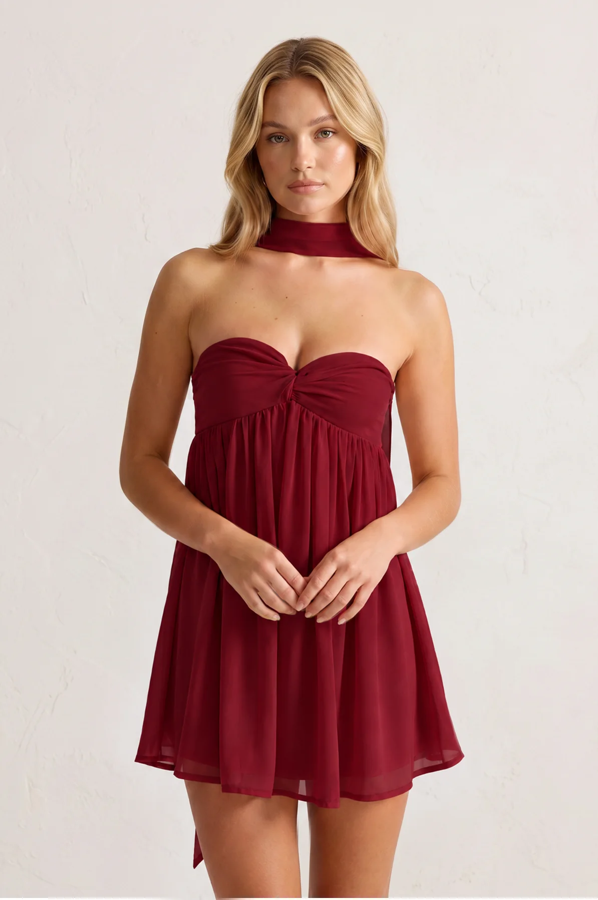 Sweetheart Ruched A-Line Chiffon Homecoming Dress