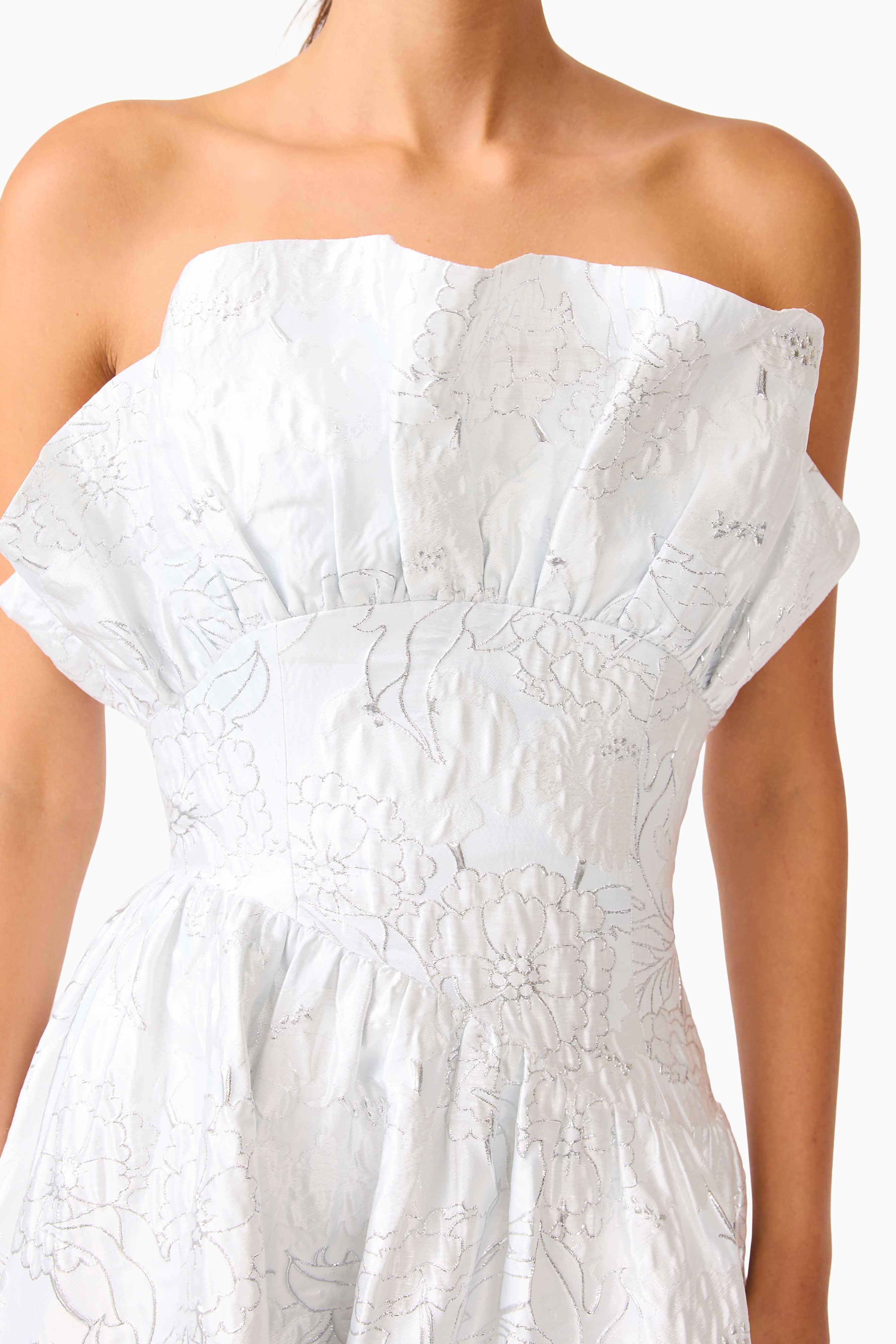 Laurel Sleeveless Maxi Dress in Silver