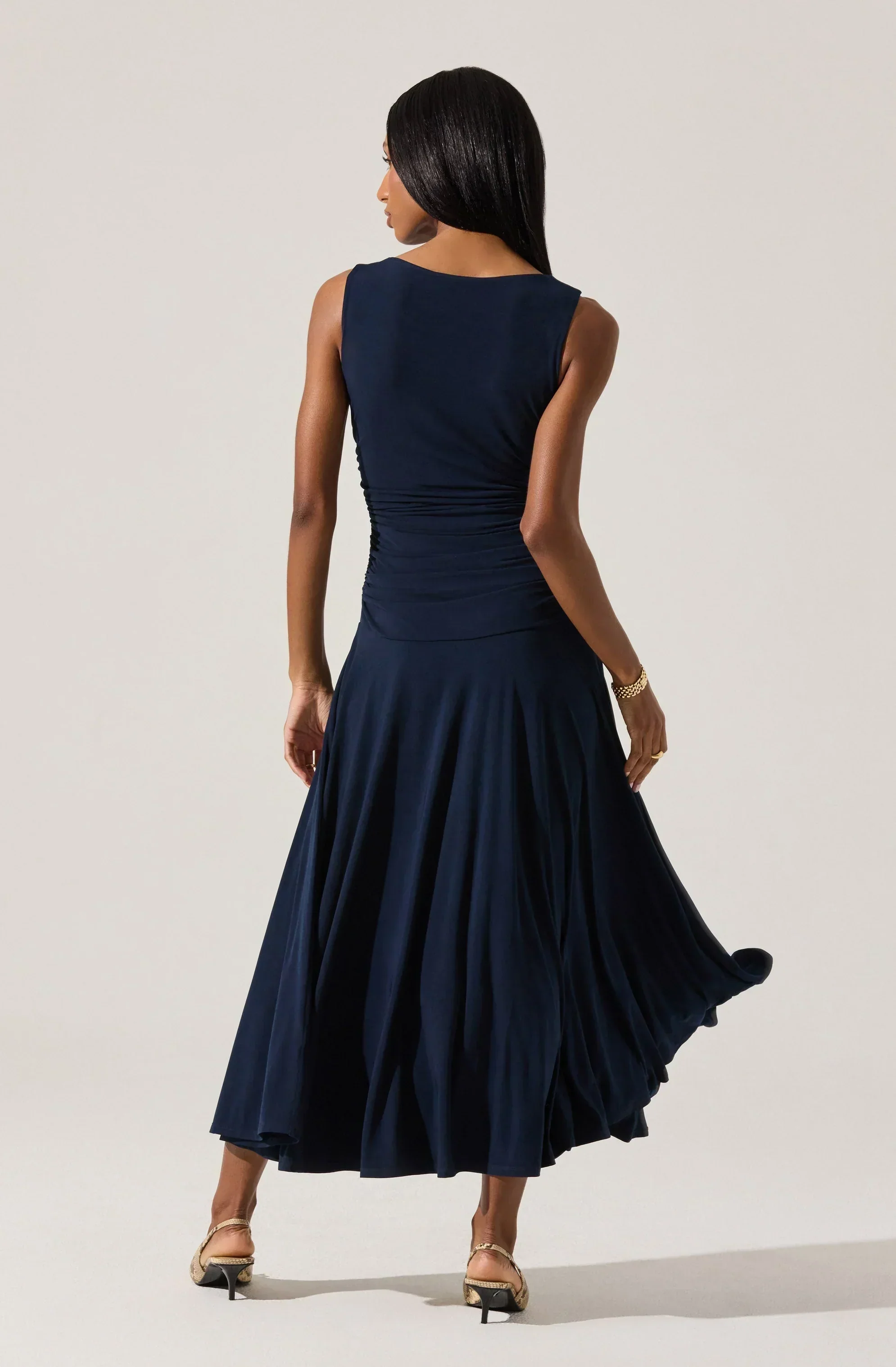 Melisandre High Neck Midi Dress