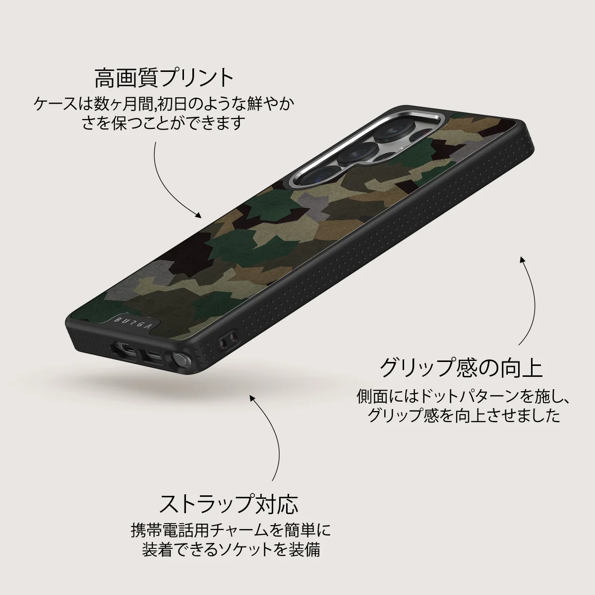 Tropical Green Camo - Samsung Galaxy S25 Ultra ケース