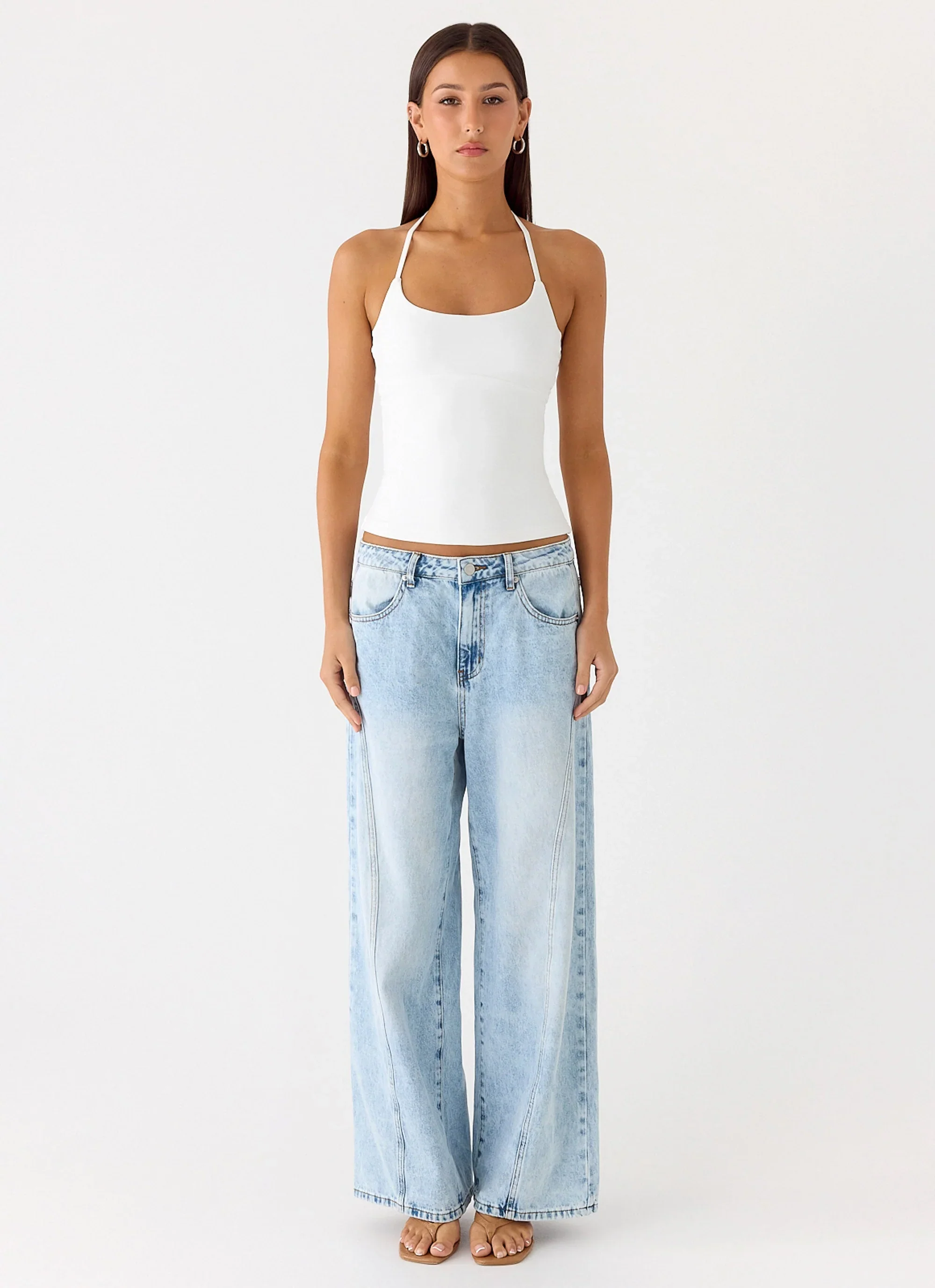 Chauncey Halter Top - White