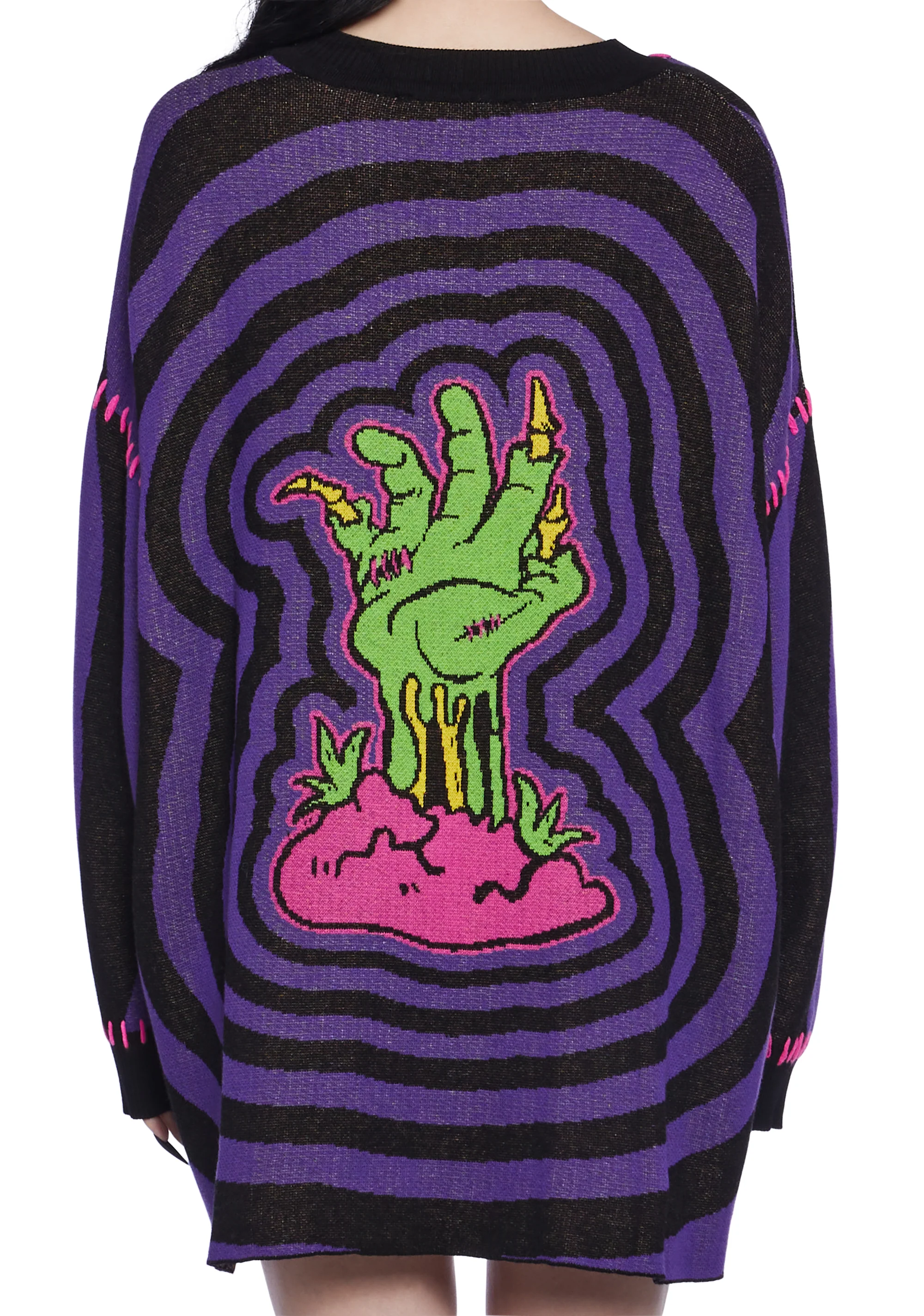 Ghoulish Gateway Intarsia Sweater