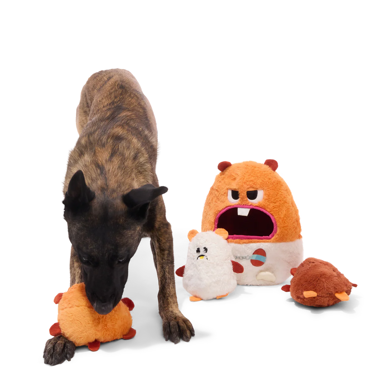 Hannibal Hamster Plush Extra-Large Multi-Part Dog Toy