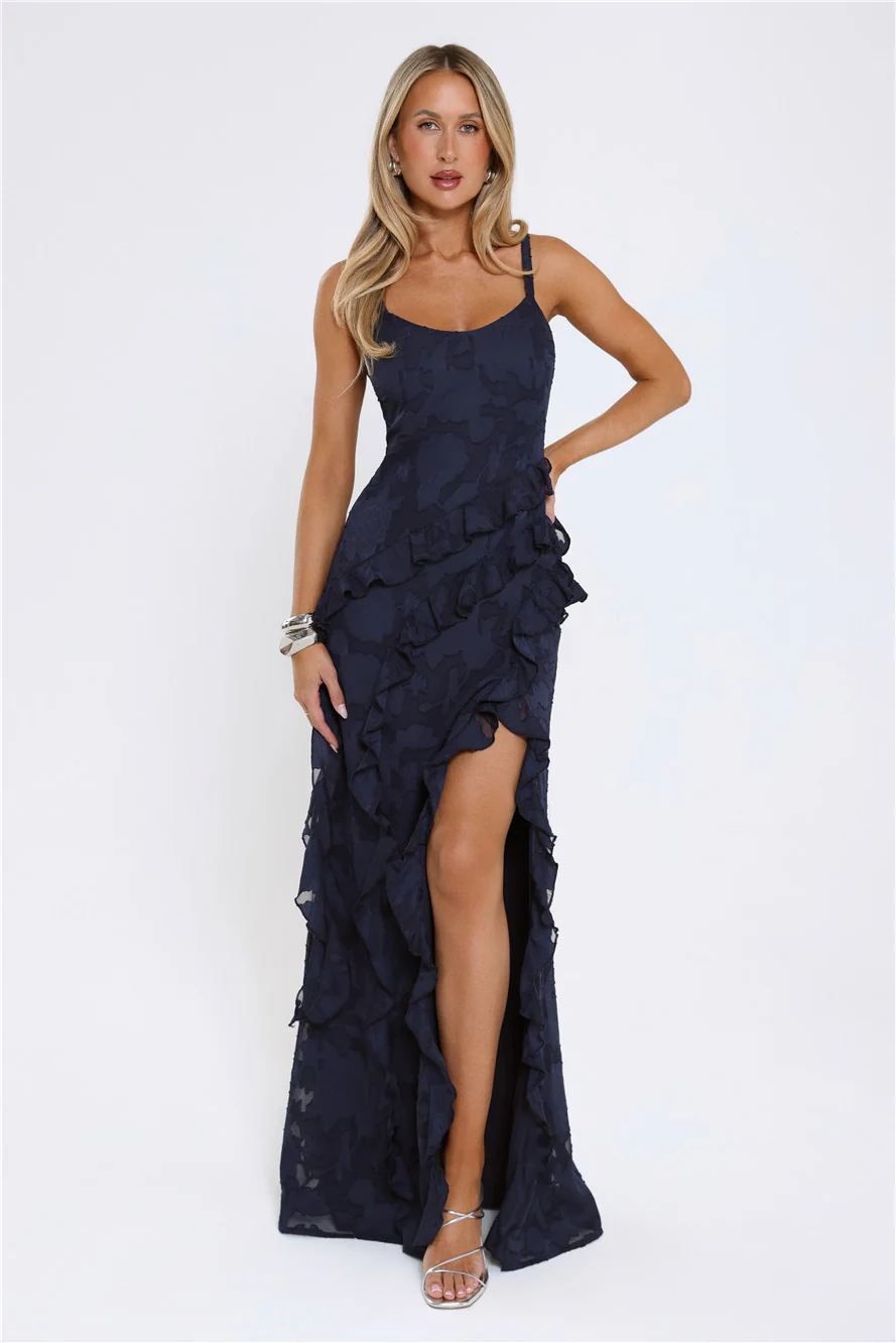 Urban Elegance Maxi Dress Navy