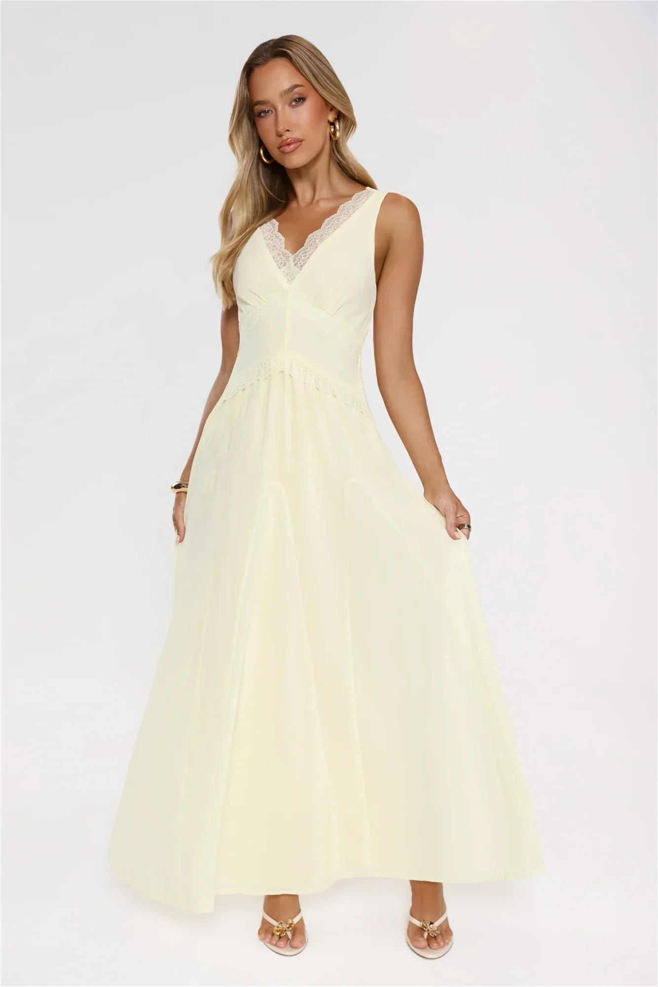 Salted Glow Maxi Dress Yellow
