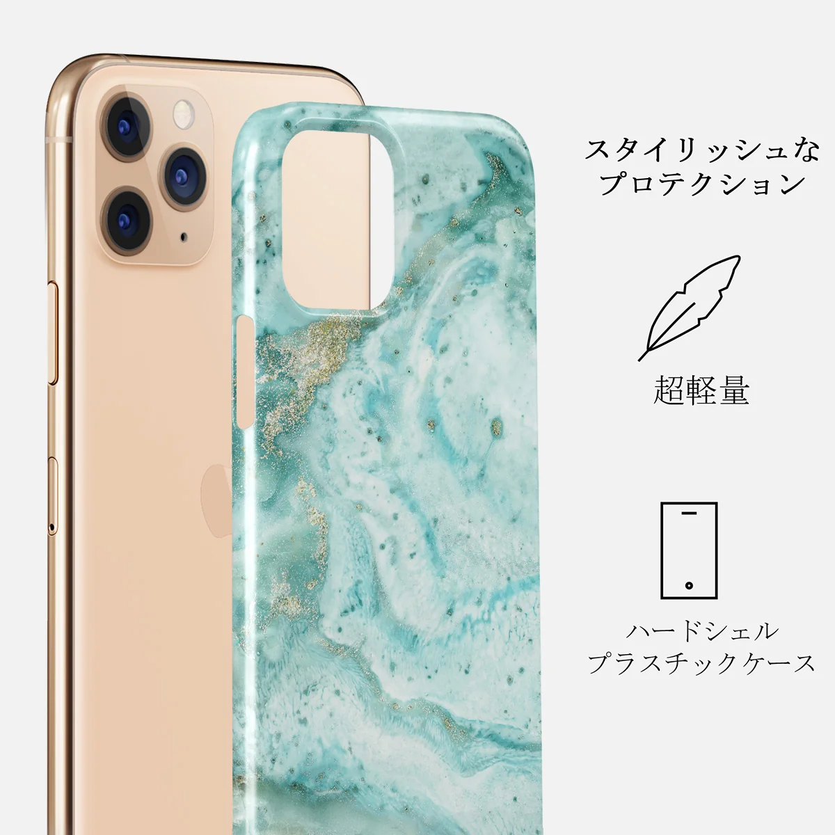 Uluwatu Waves - Teal iPhone 11 Pro Max ケース