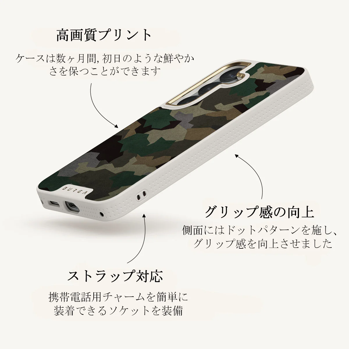 Tropical Green Camo - Samsung Galaxy S25 ケース