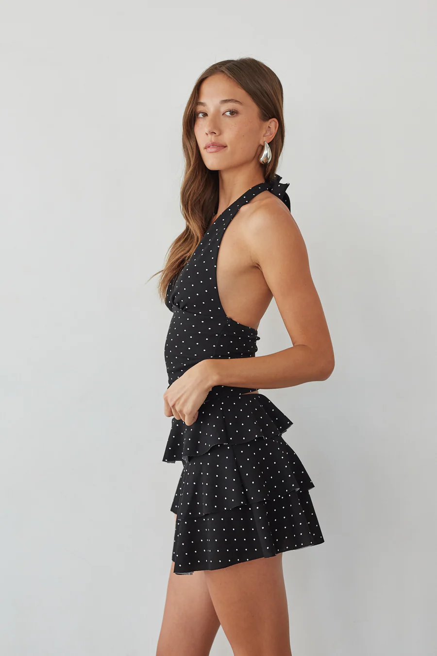Gracie Polka Dot Halter Top - luluinthesky