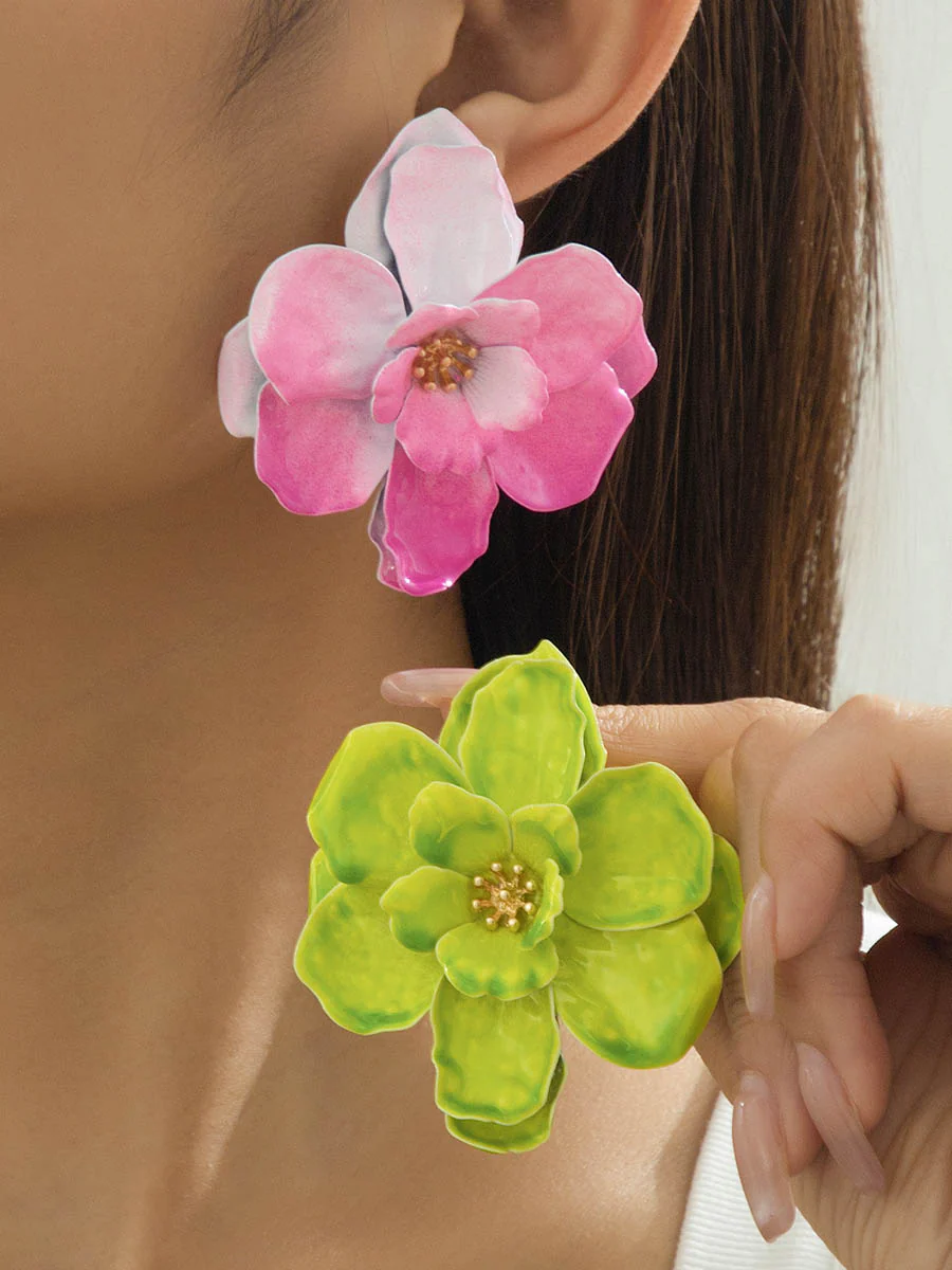 Flower Shape Earrings Accessories