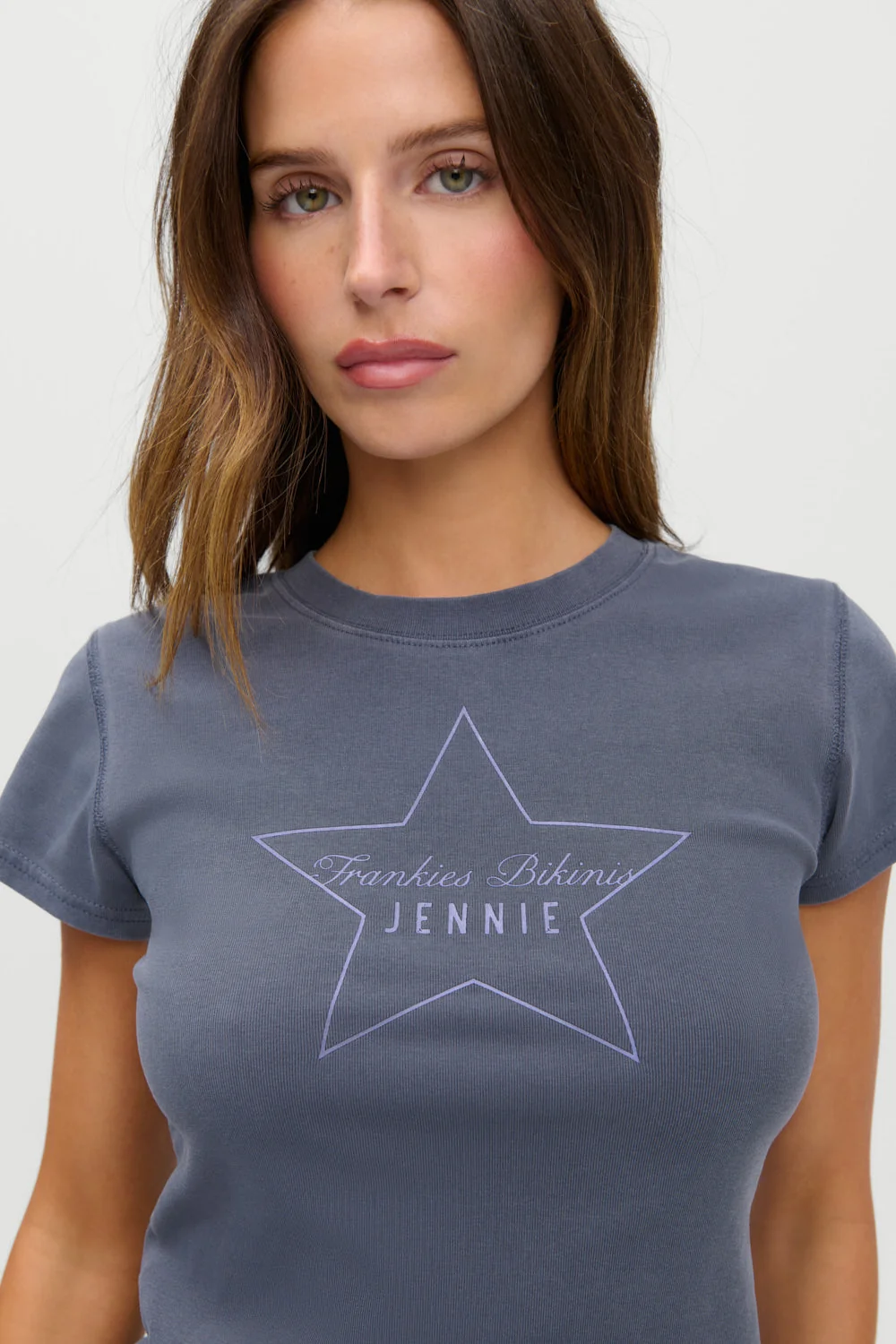 x JENNIE Eva Cotton Tee - Comet
