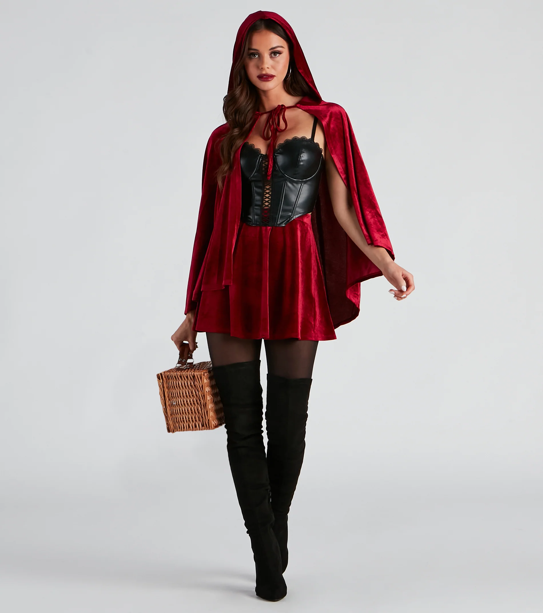Lil' Red Velvet Halloween Skirt