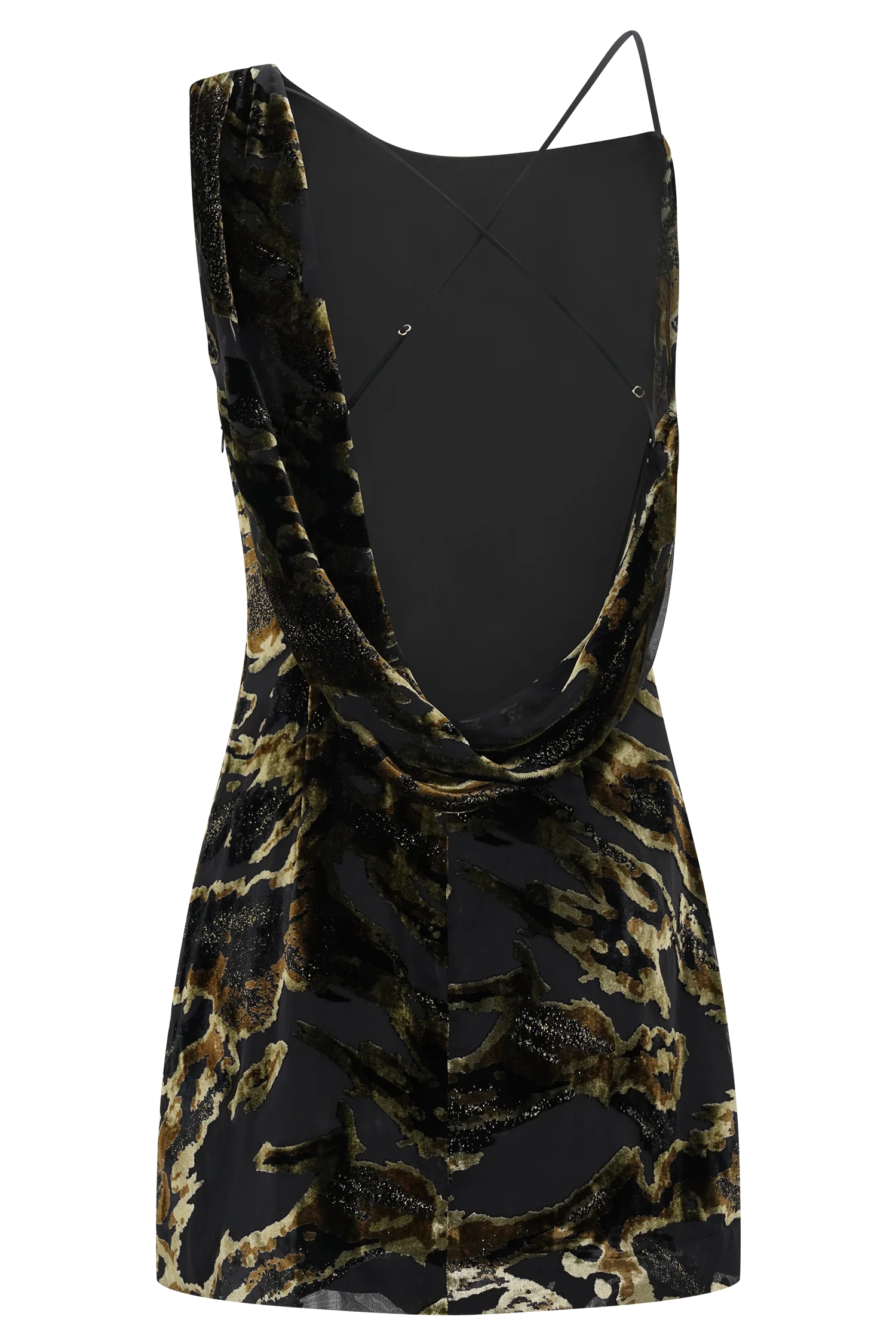 Ayana Cross Back Mini Dress - Velvet Burnout