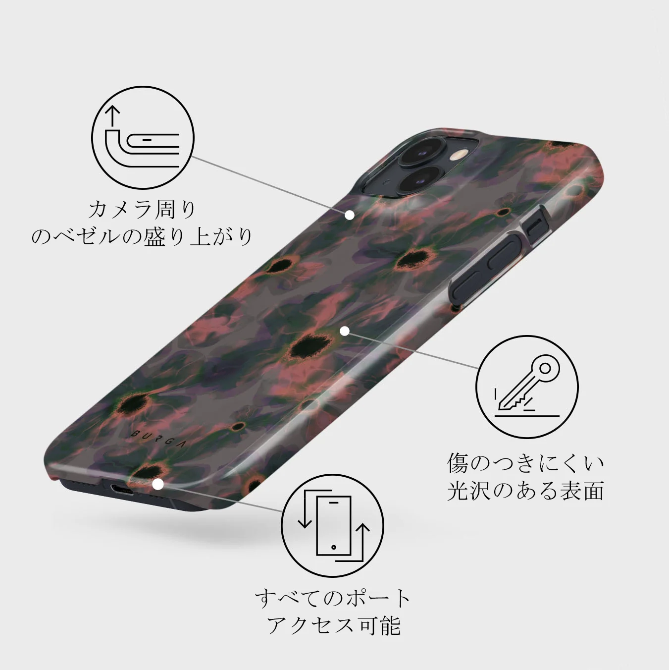 Volcanic Garden - iPhone 13 Mini ケース