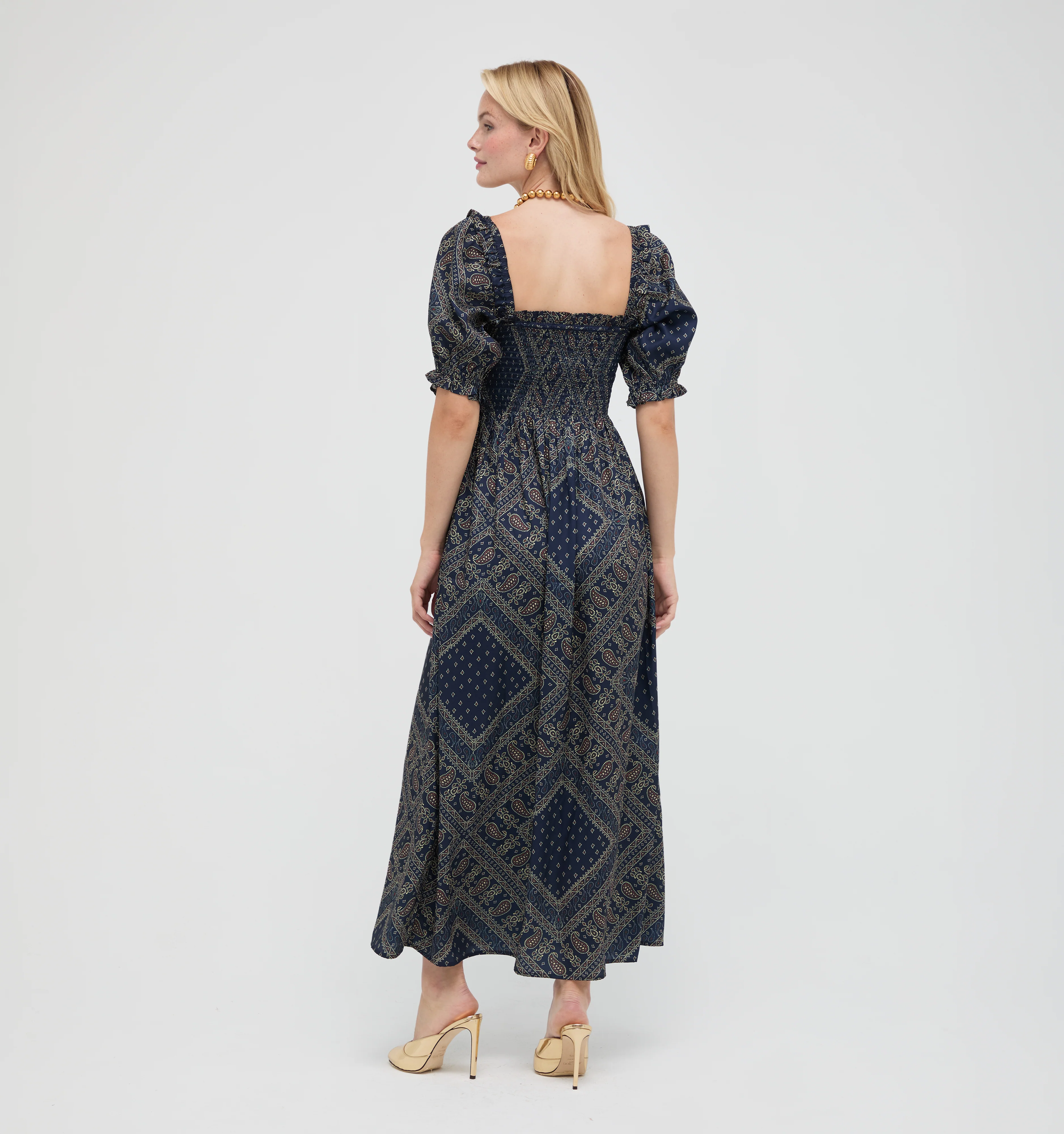 The Scarlett Nap Dress - Carnaby Scarf Navy