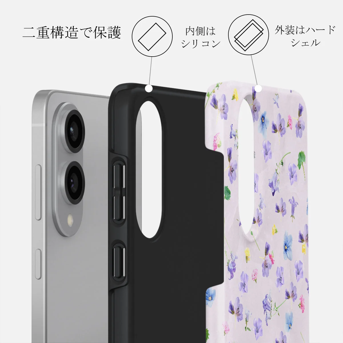 Wildflower - Samsung Galaxy S25 Edge ケース