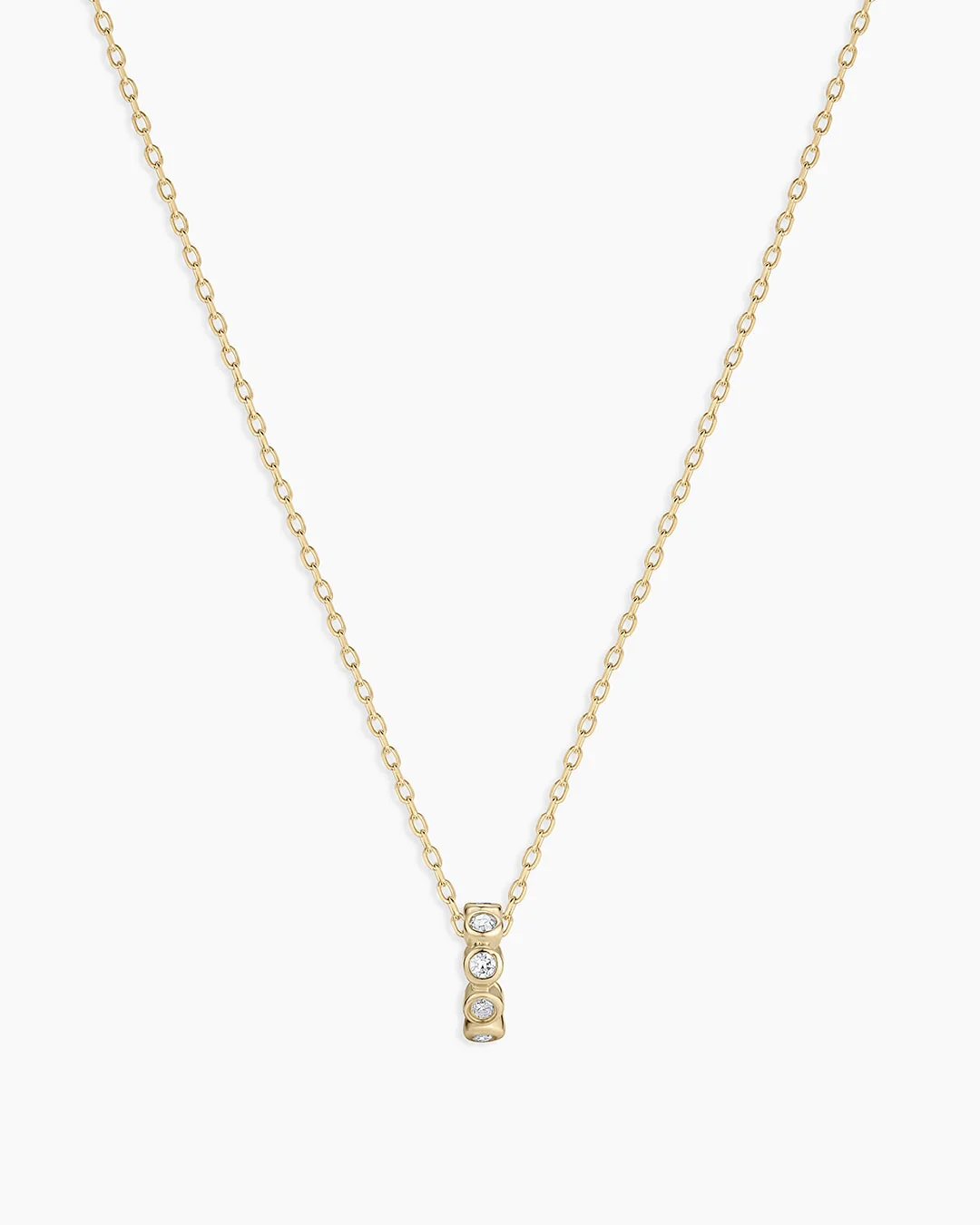 14K Classic Diamond Halo Charm Necklace