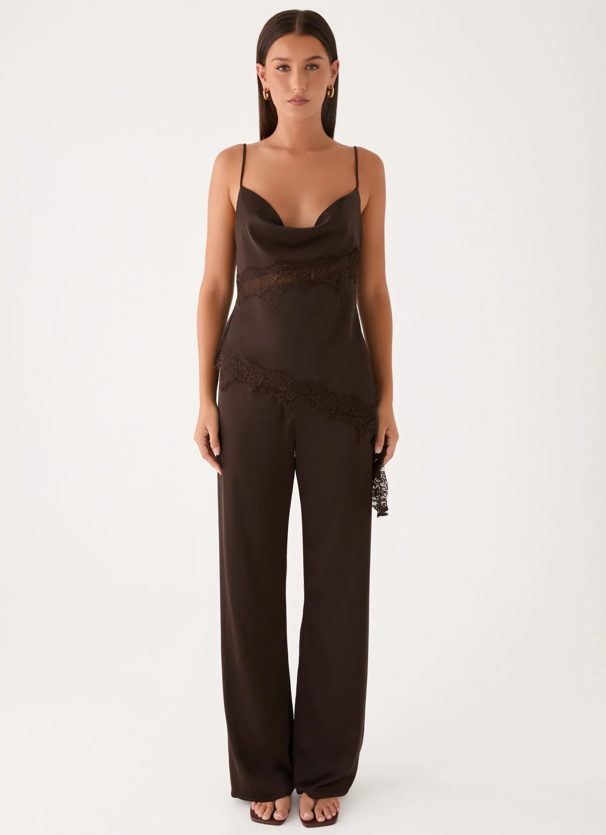 Melisana Cowl Top - Chocolate