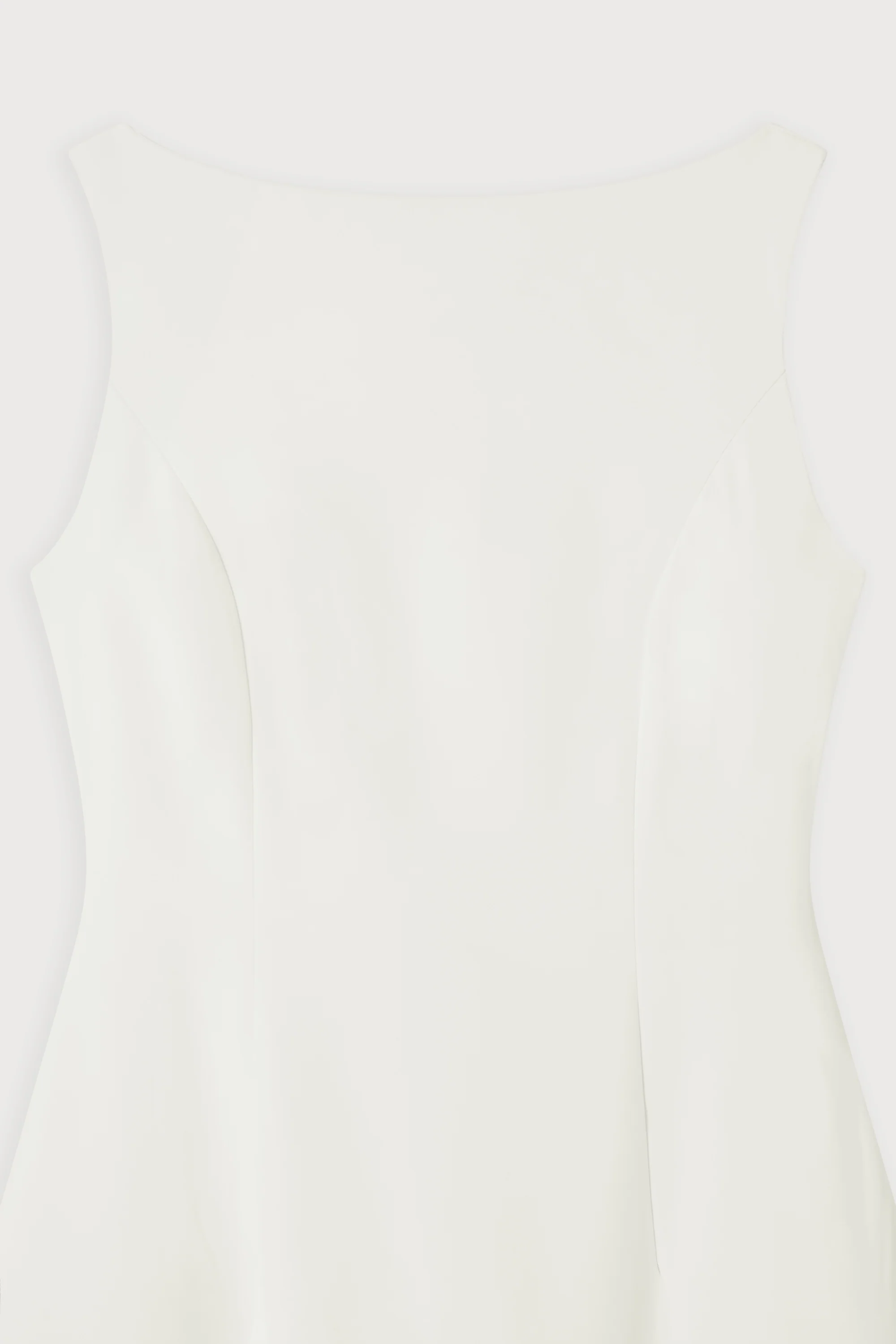 Straight Neck Midi Dress