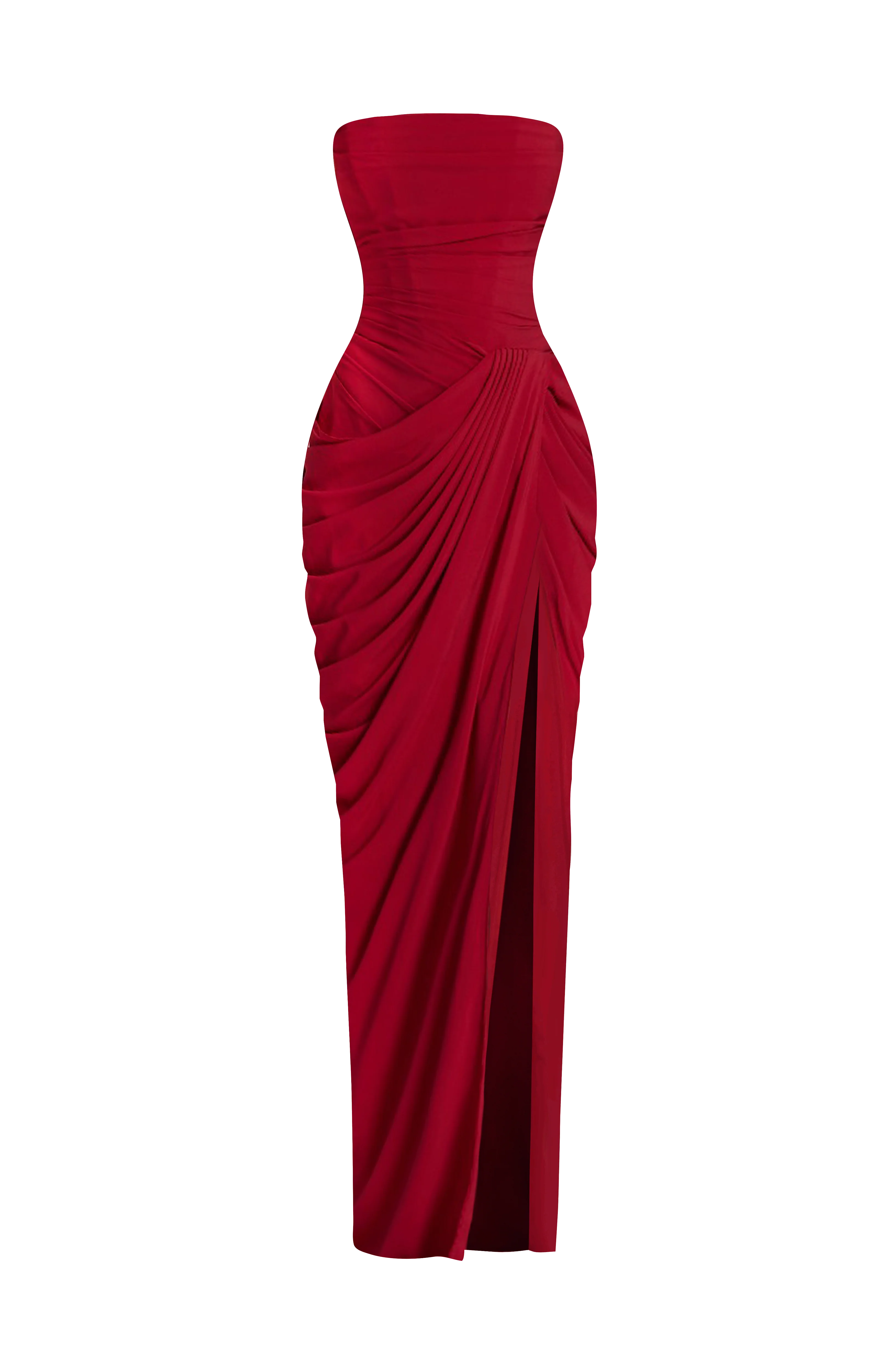 Cyra Maxi Dress - Deep Red