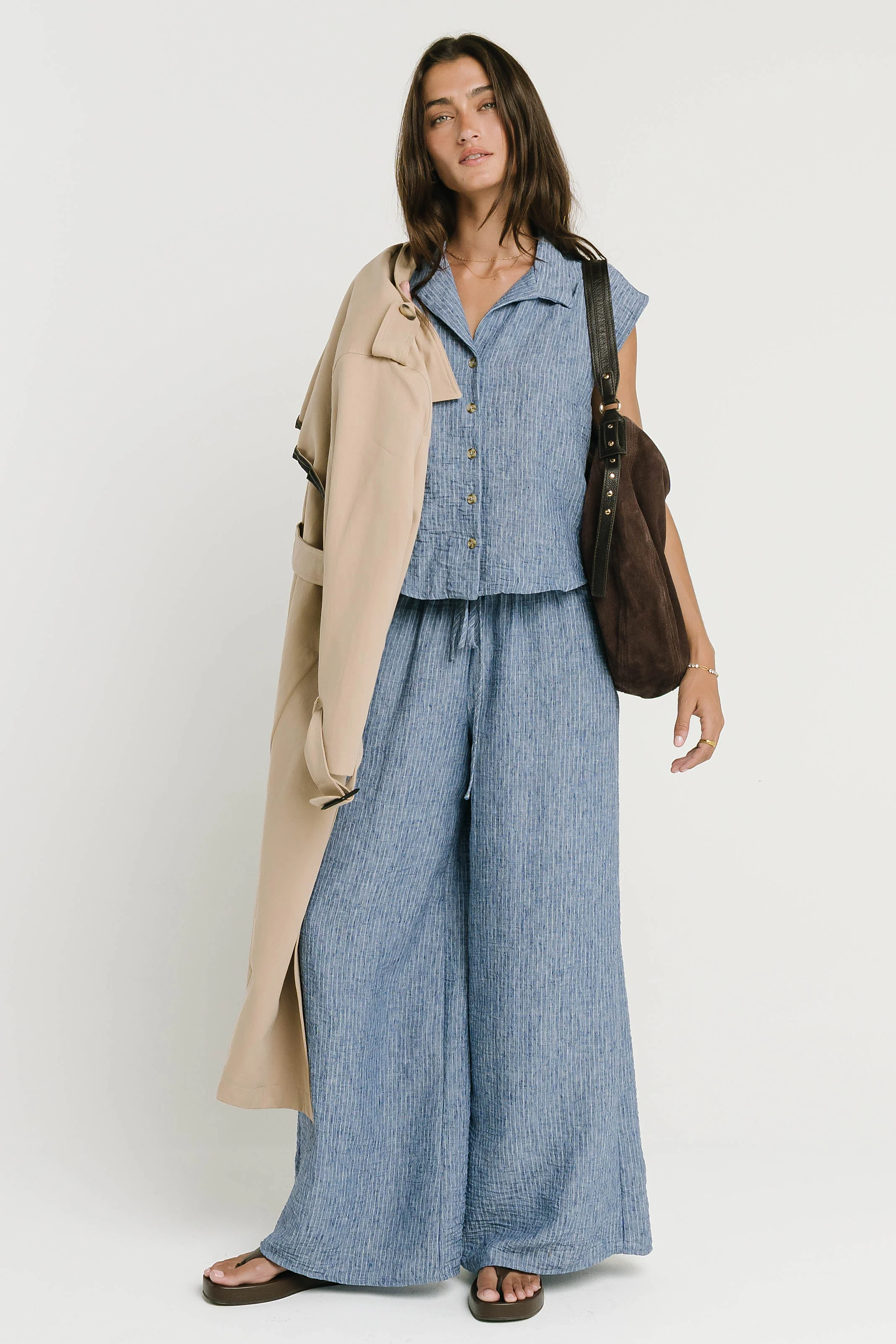 Sammie Striped Button Up