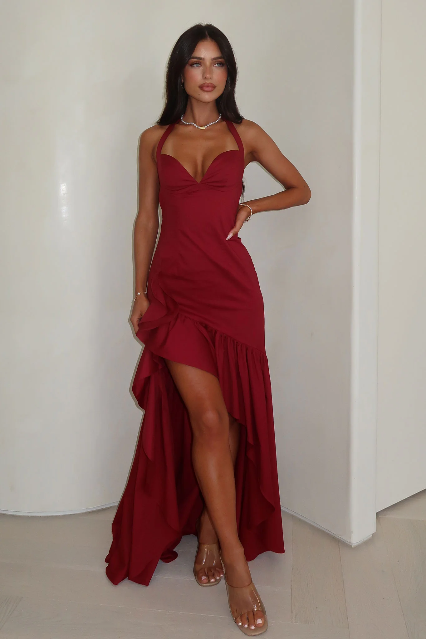 Neva Maxi Dress - Red - luluinthesky