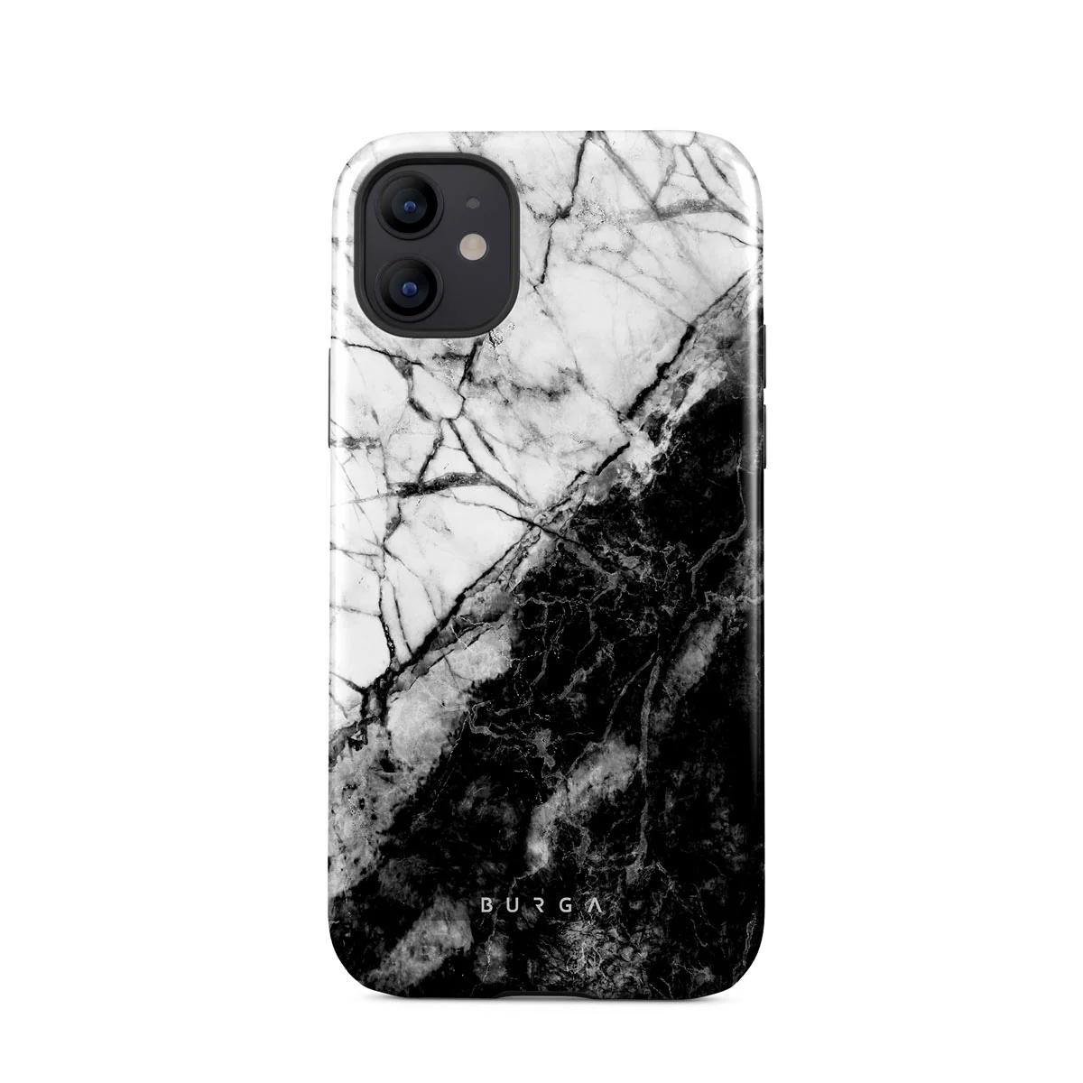 Fatal Contradiction - Black & White Marble iPhone 12 Mini ケース