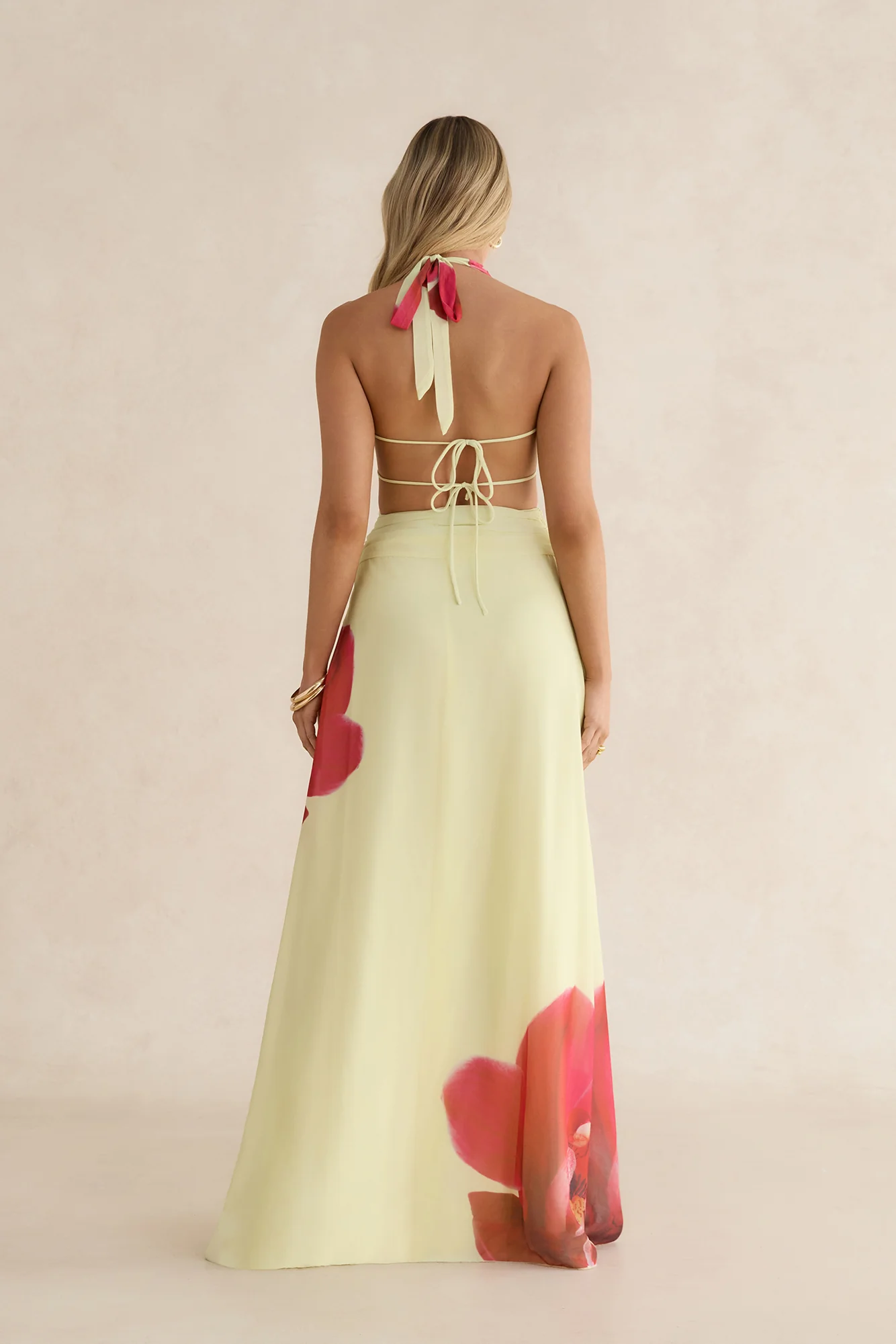 Orchid Oasis Maxi Dress Yellow