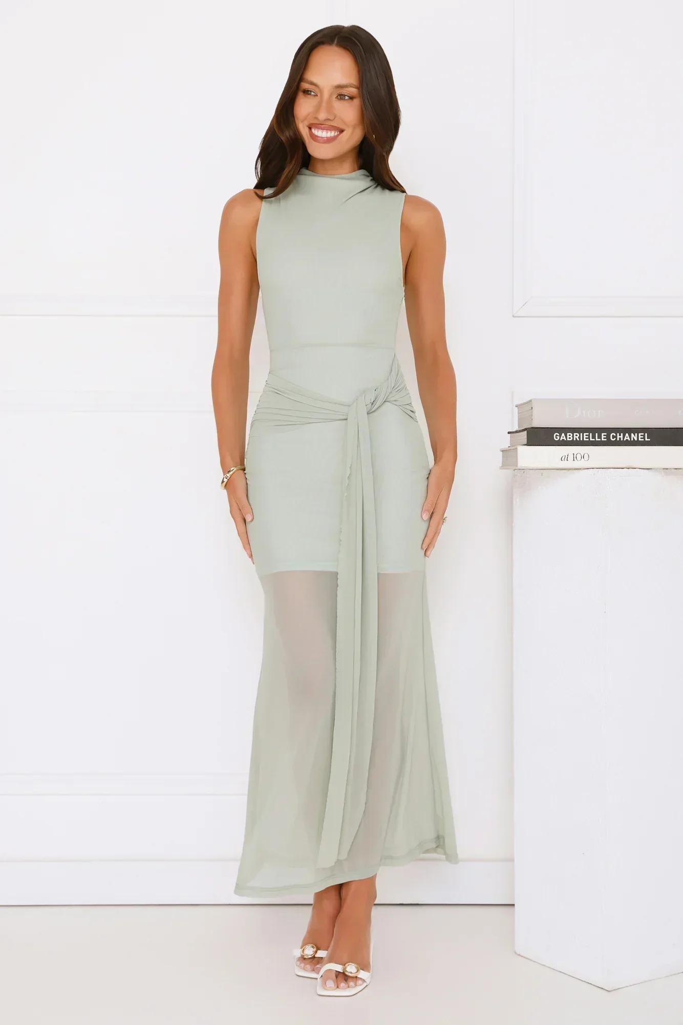 Dazzle Me Darling Mesh Maxi Dress