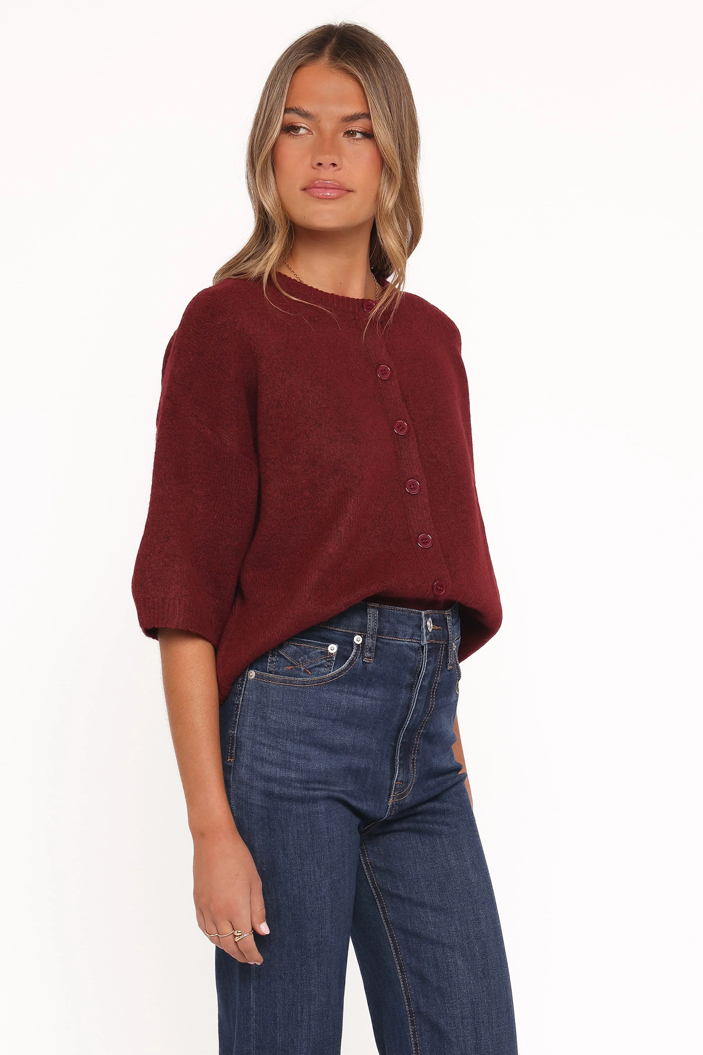 Lilith Knit Top - Wine