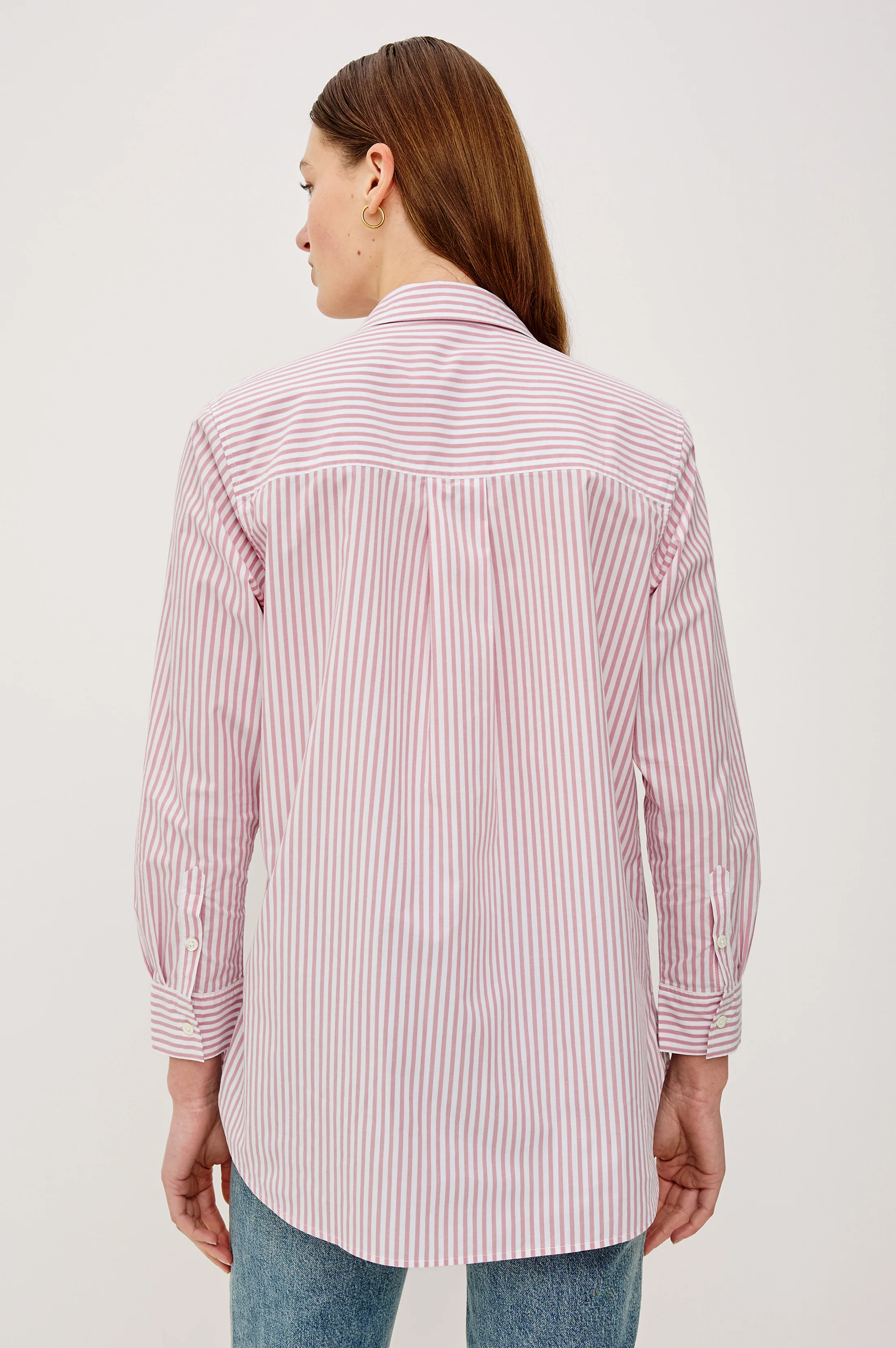 Elsa Shirt - Rose Stripe