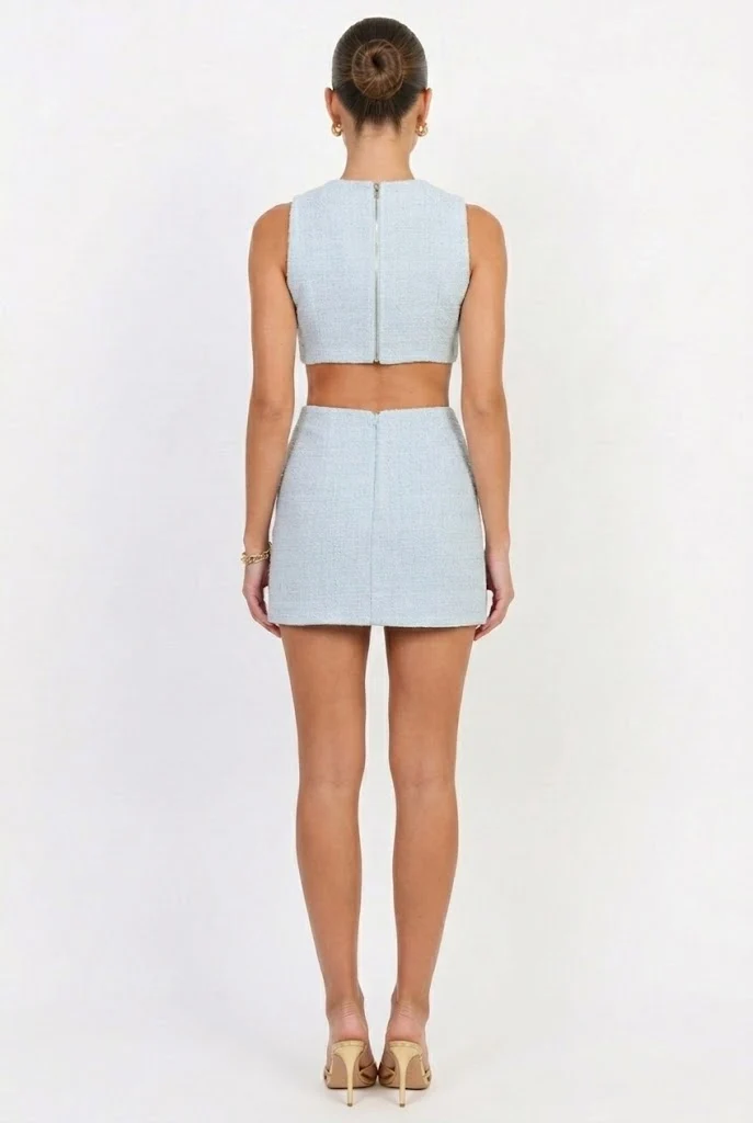 Business Class Tweed Mini Dress