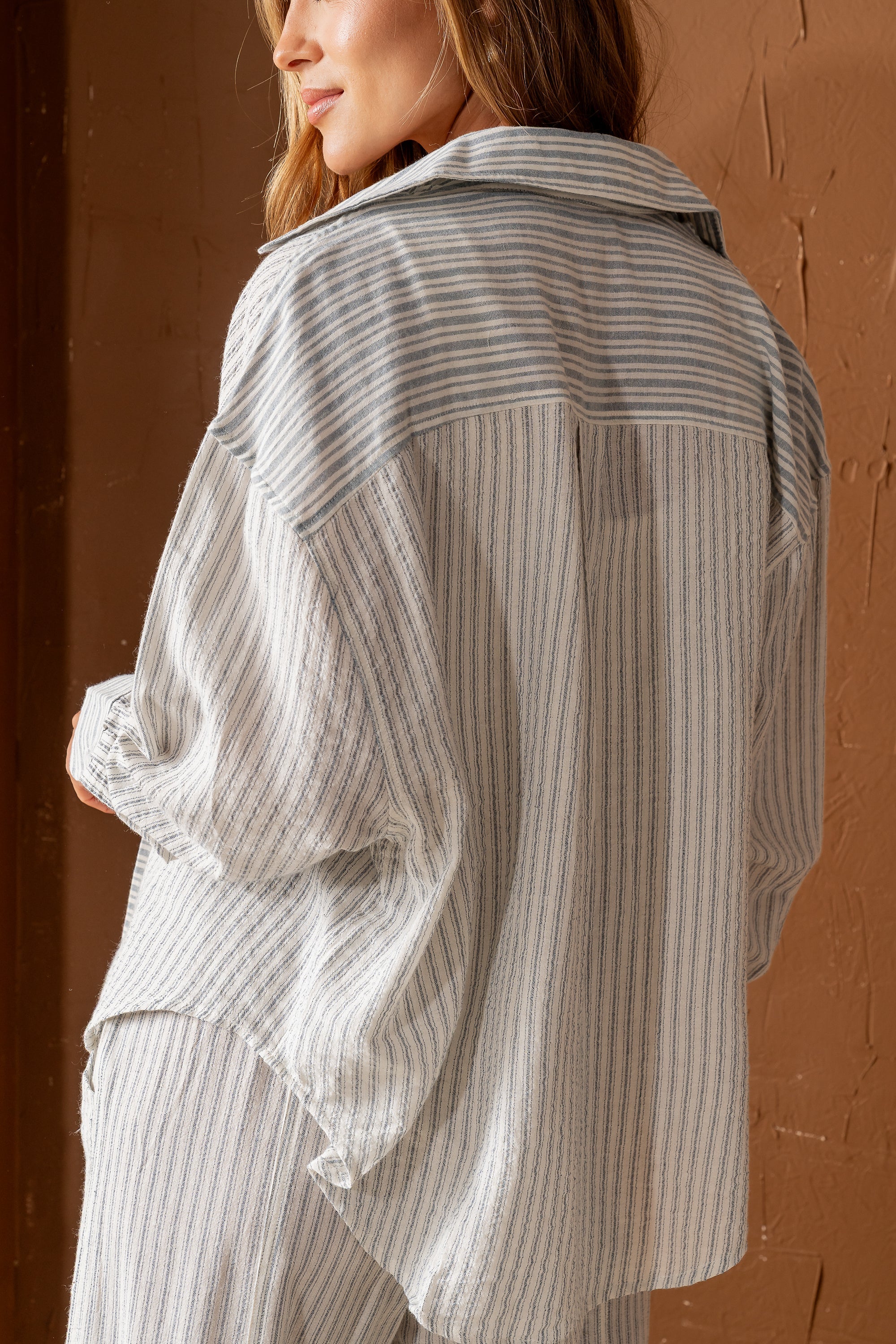 Diana Striped Button Up