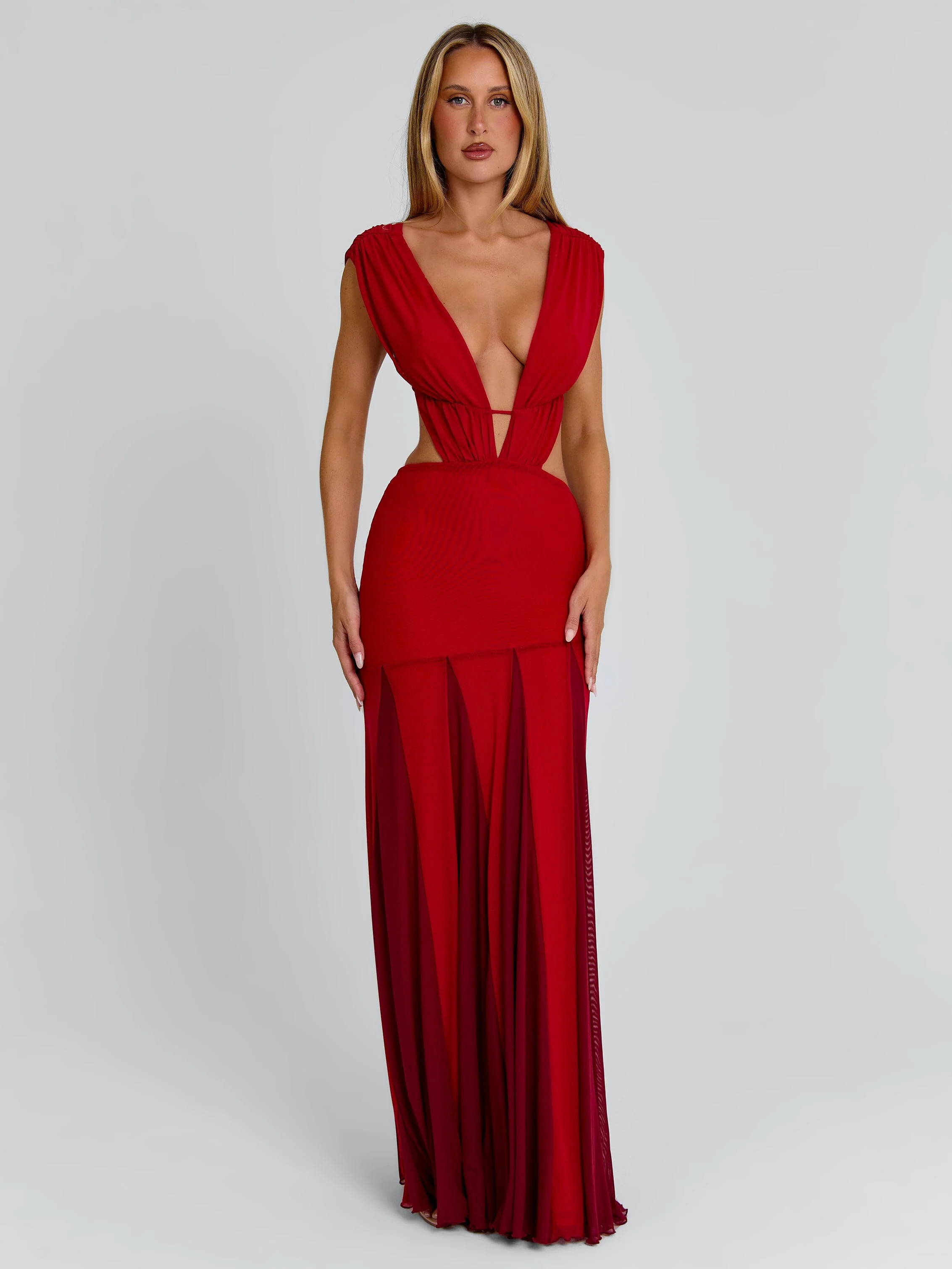 THESSA MAXI DRESS RED