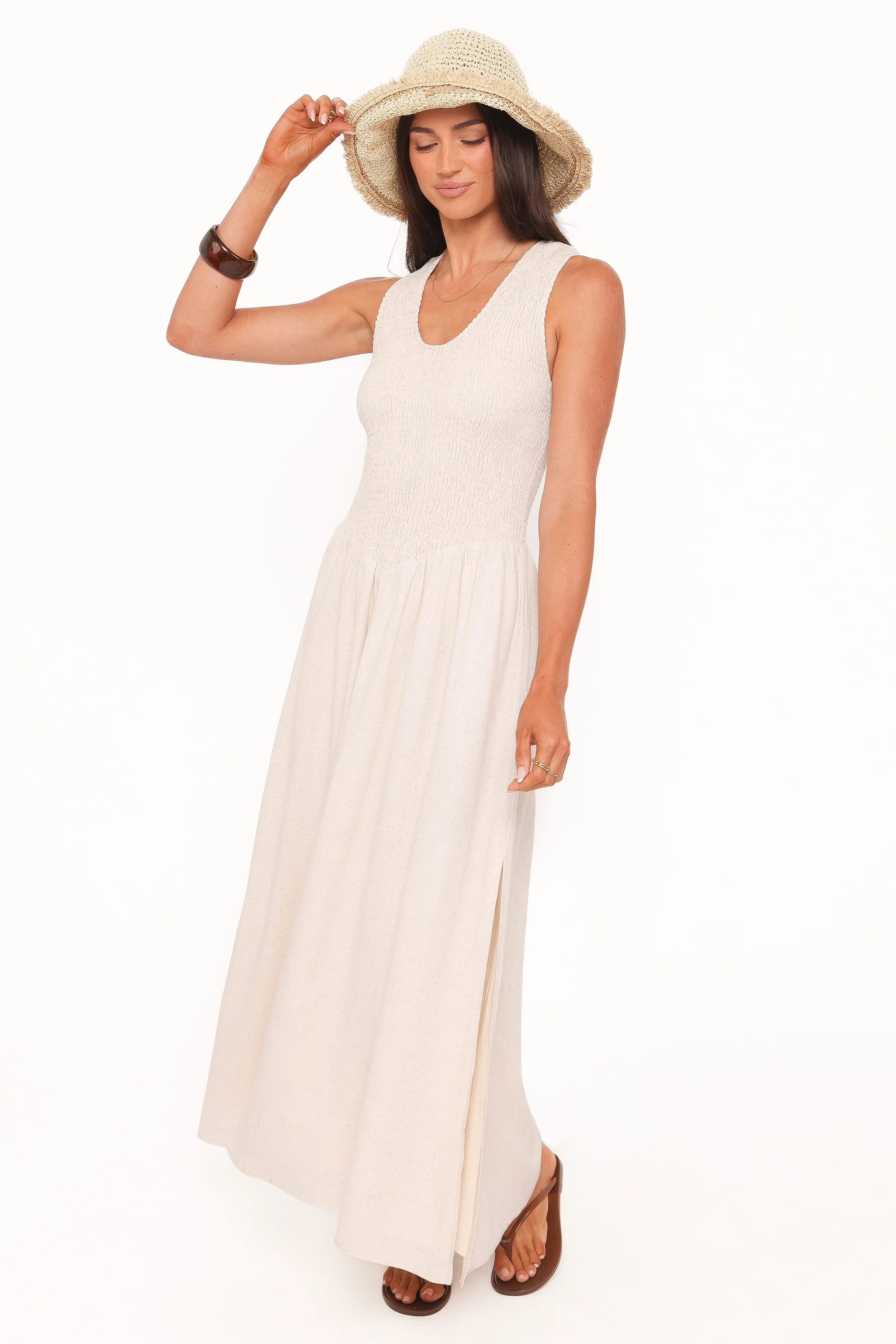 Dimity Maxi Dress - Oatmeal
