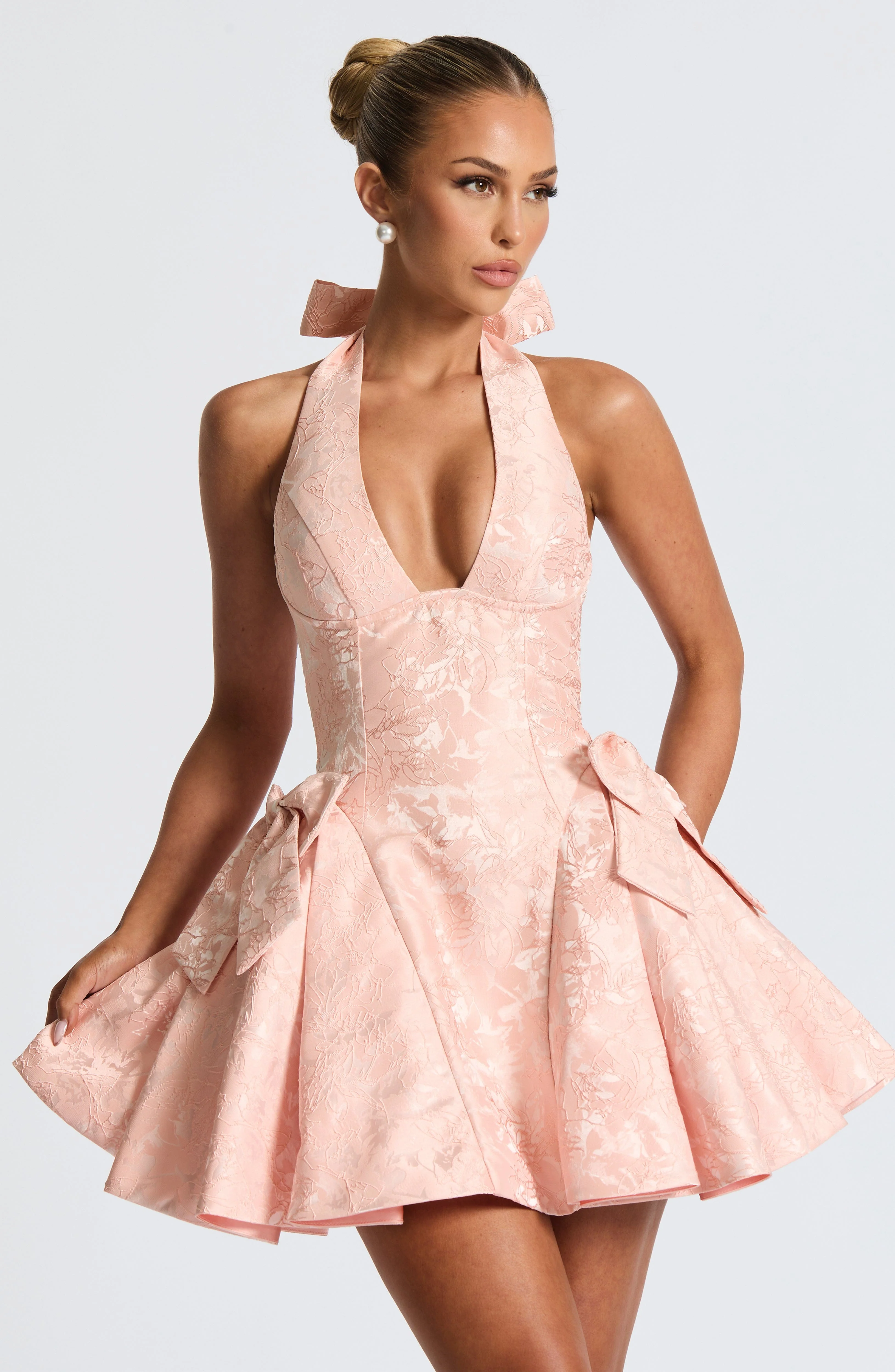 Jocelyn Mini Dress - Soft Peach