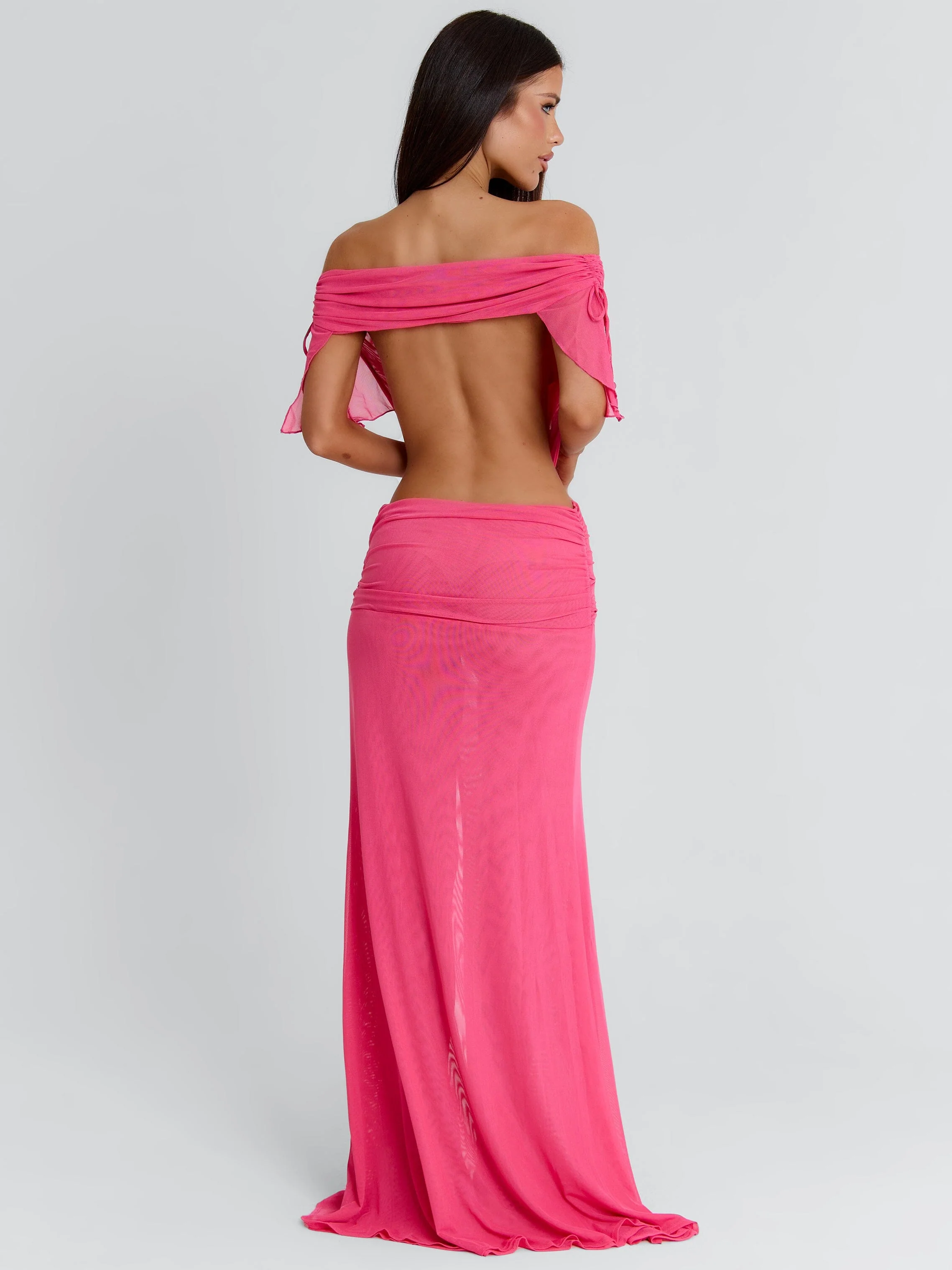 EMMALEY MAXI DRESS HOT PINK