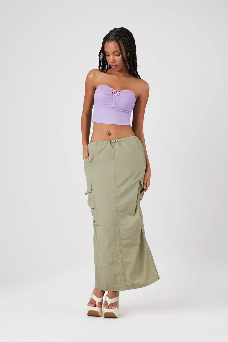 Butterfly Cropped Tube Top
