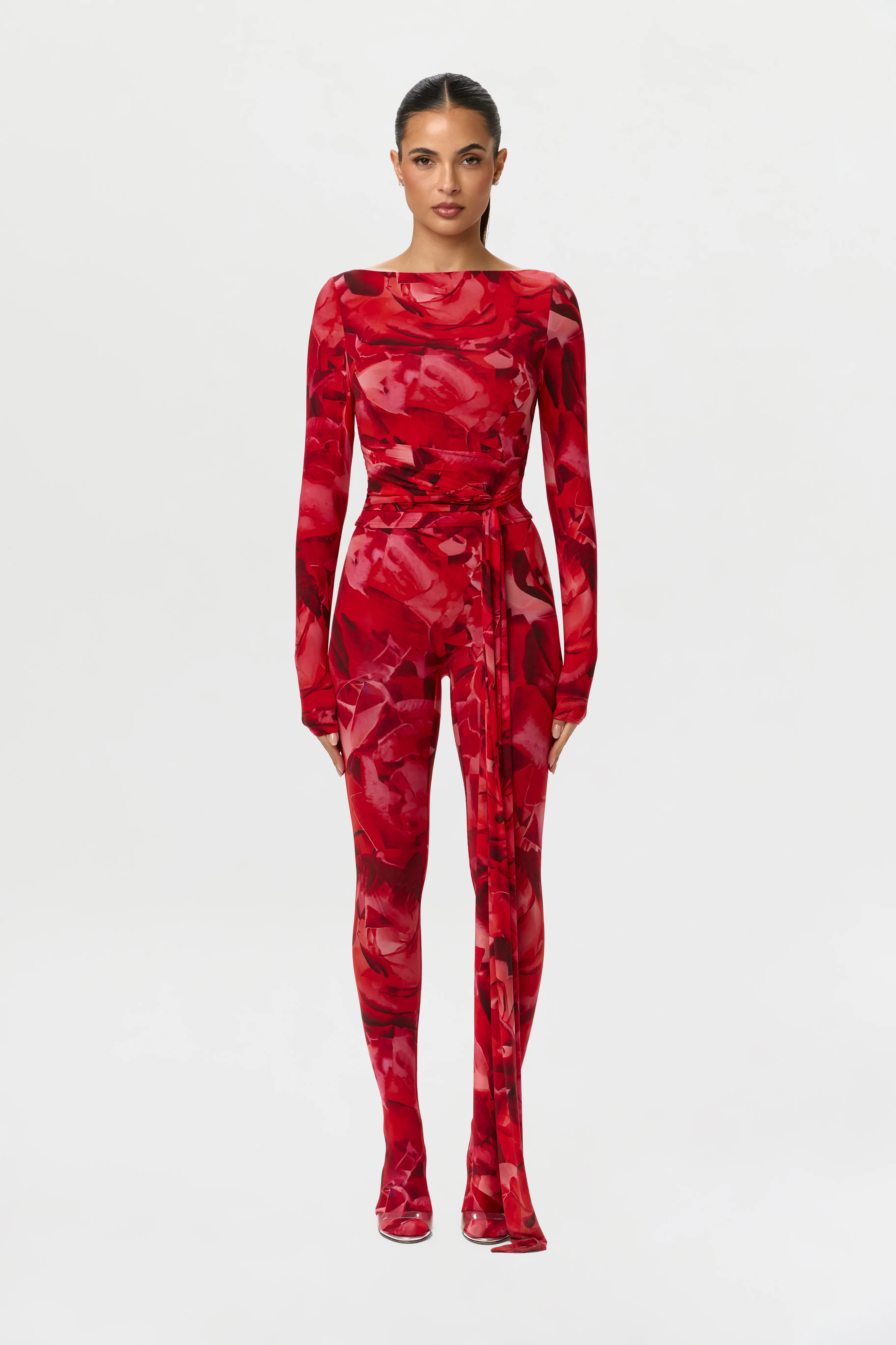 Bare Body Boatneck Draped Top