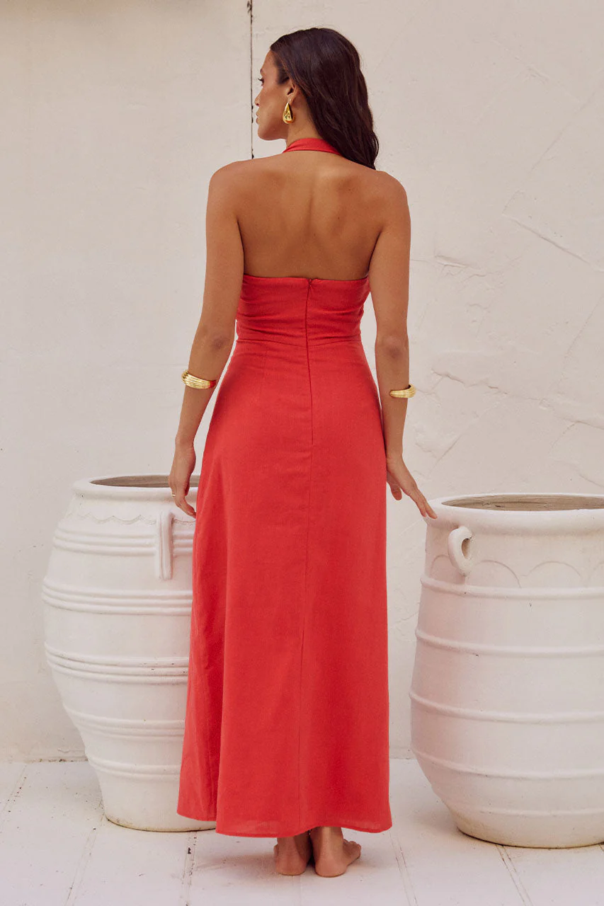 SAPHIRA LONG MIDI DRESS - JAFFA