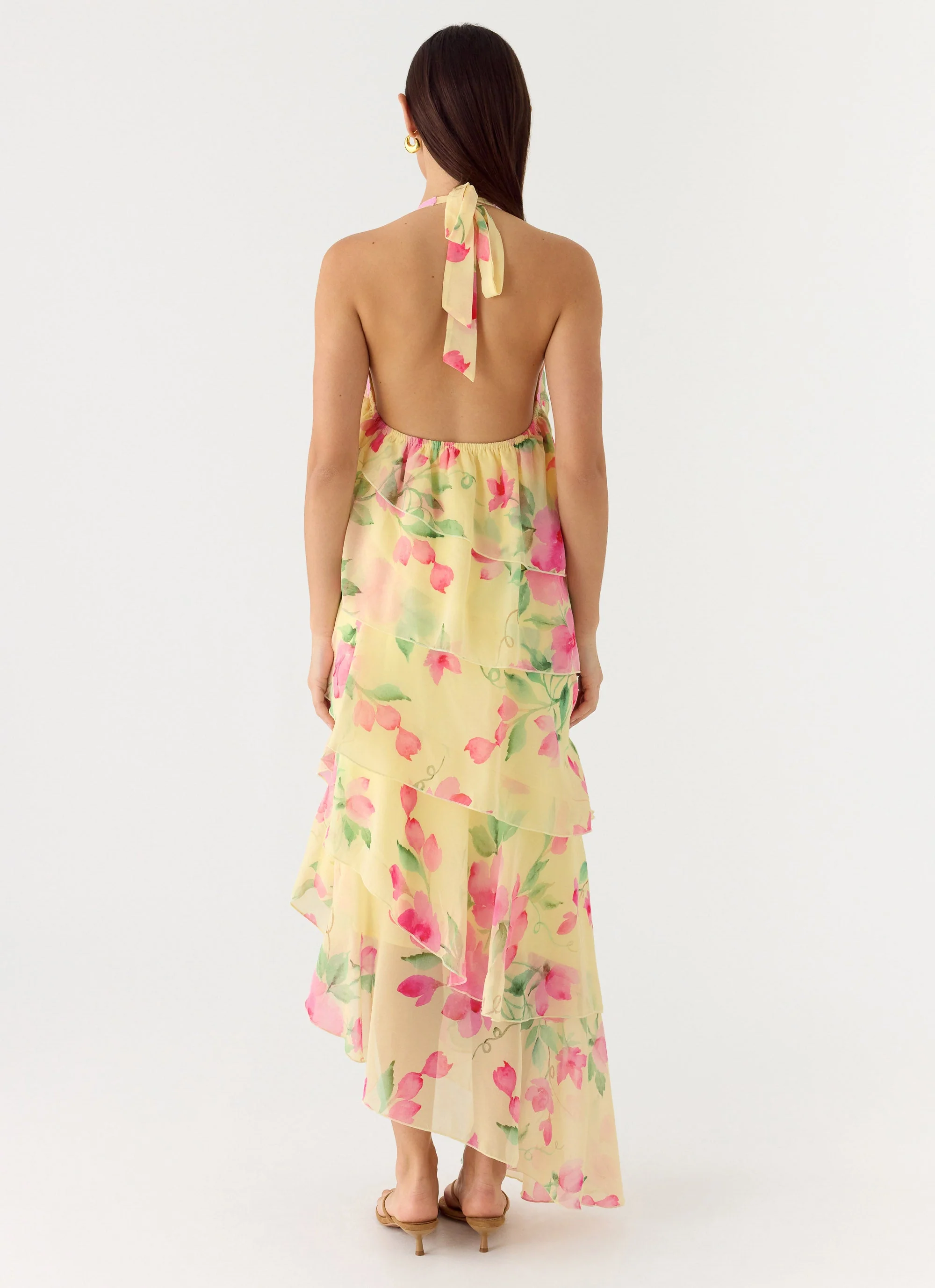 Strawberry Mimosa Maxi Dress - Lemon Soleil