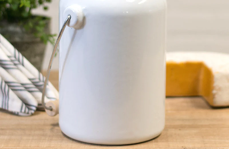 Enamel Milk Jug With Lid